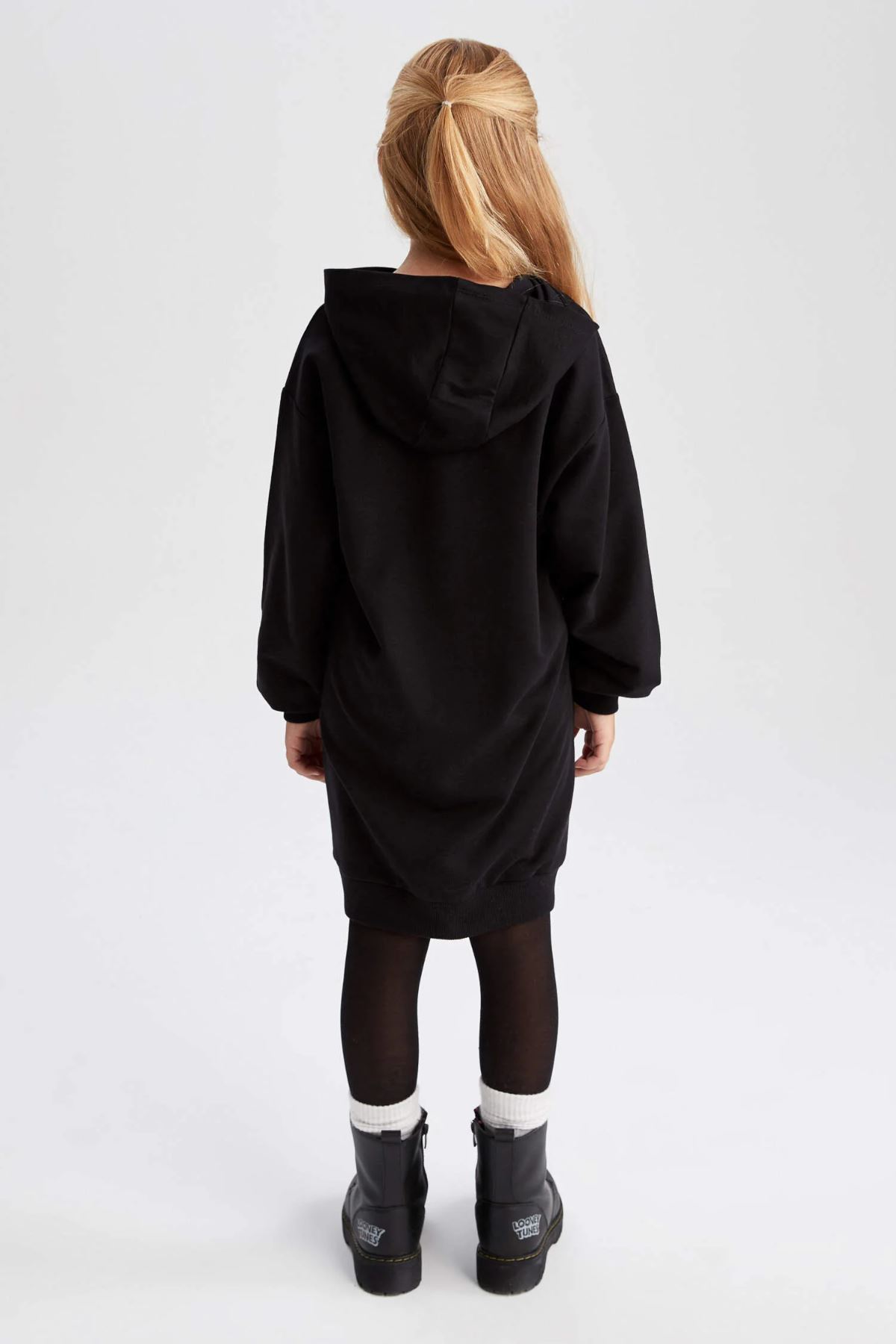 Defacto Kız Çocuk Siyah Elbise - Y7740A6/BK27