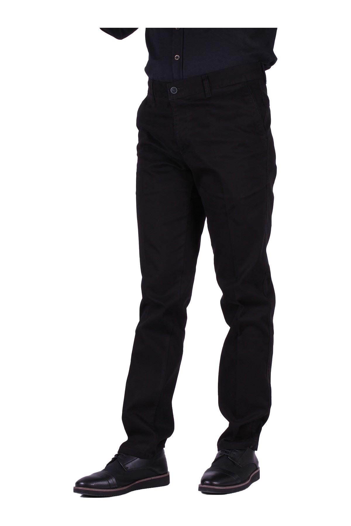 Giyinsen Erkek Siyah Kanvas Pantolon - 23KA50000009
