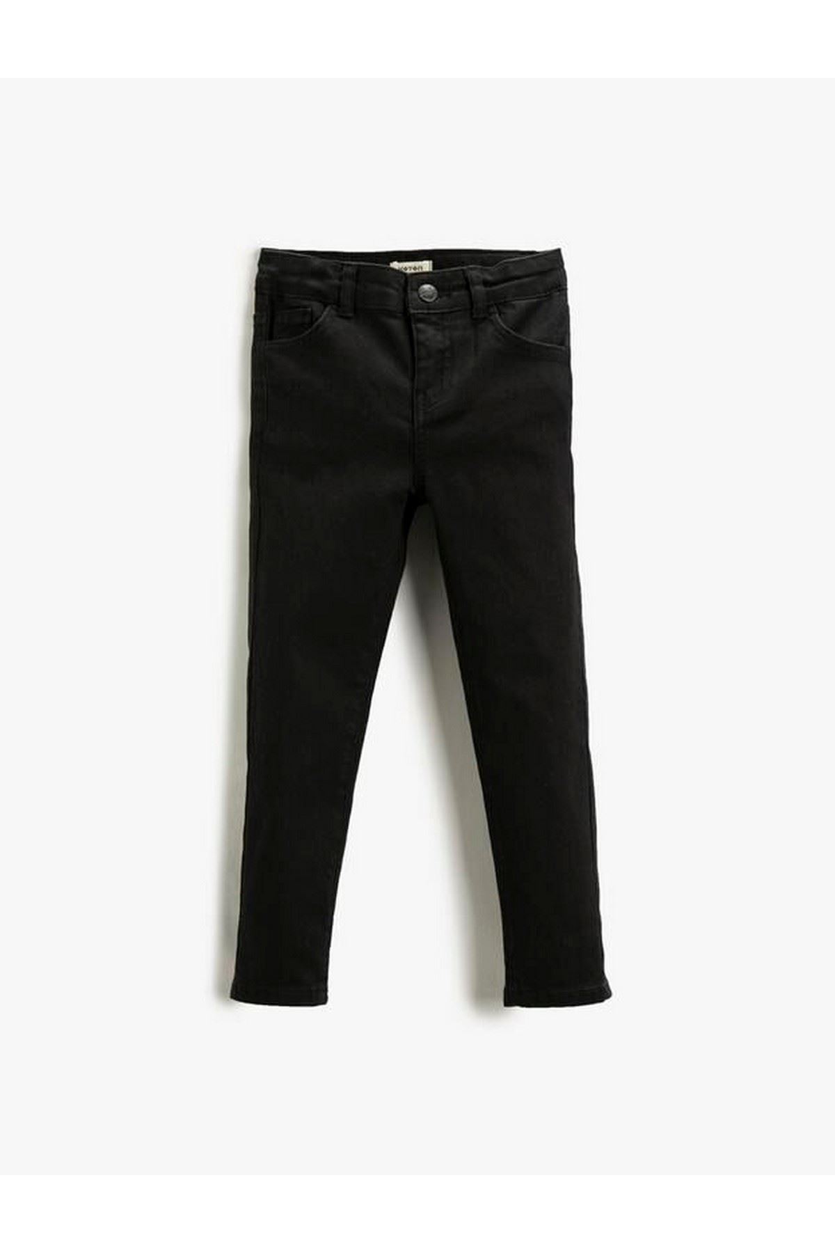 Koton Erkek Çocuk Siyah Jean Pantolon - 3WKB40001TD