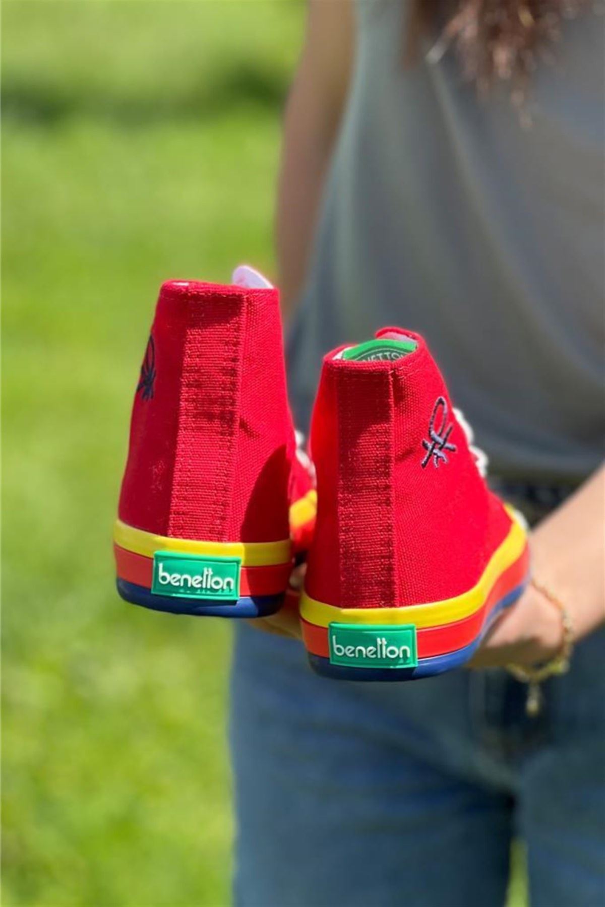 Benetton Erkek Çocuk Kırmızı Günlük Ayakkabı - 30193F