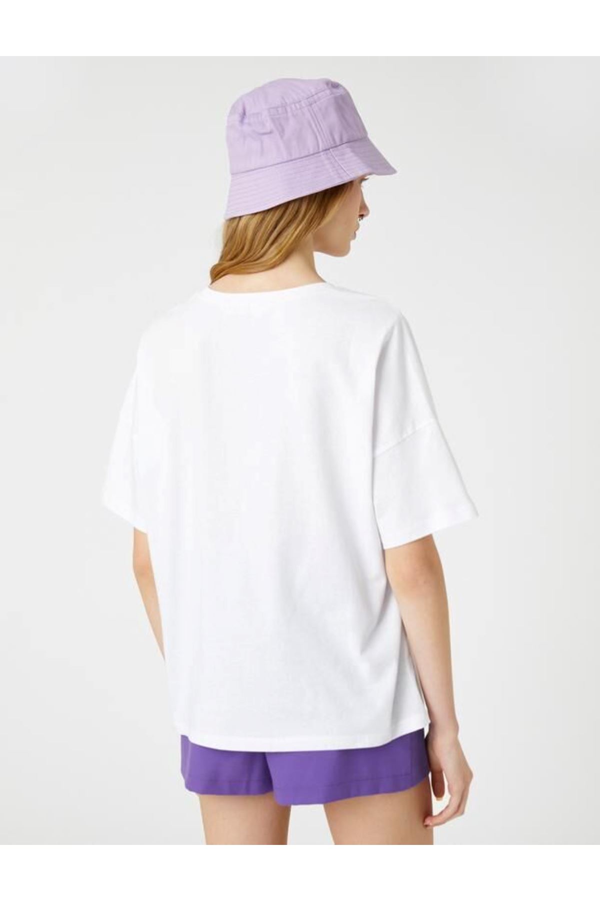 Koton Kadın Beyaz Tişört - 3SAL10076IK