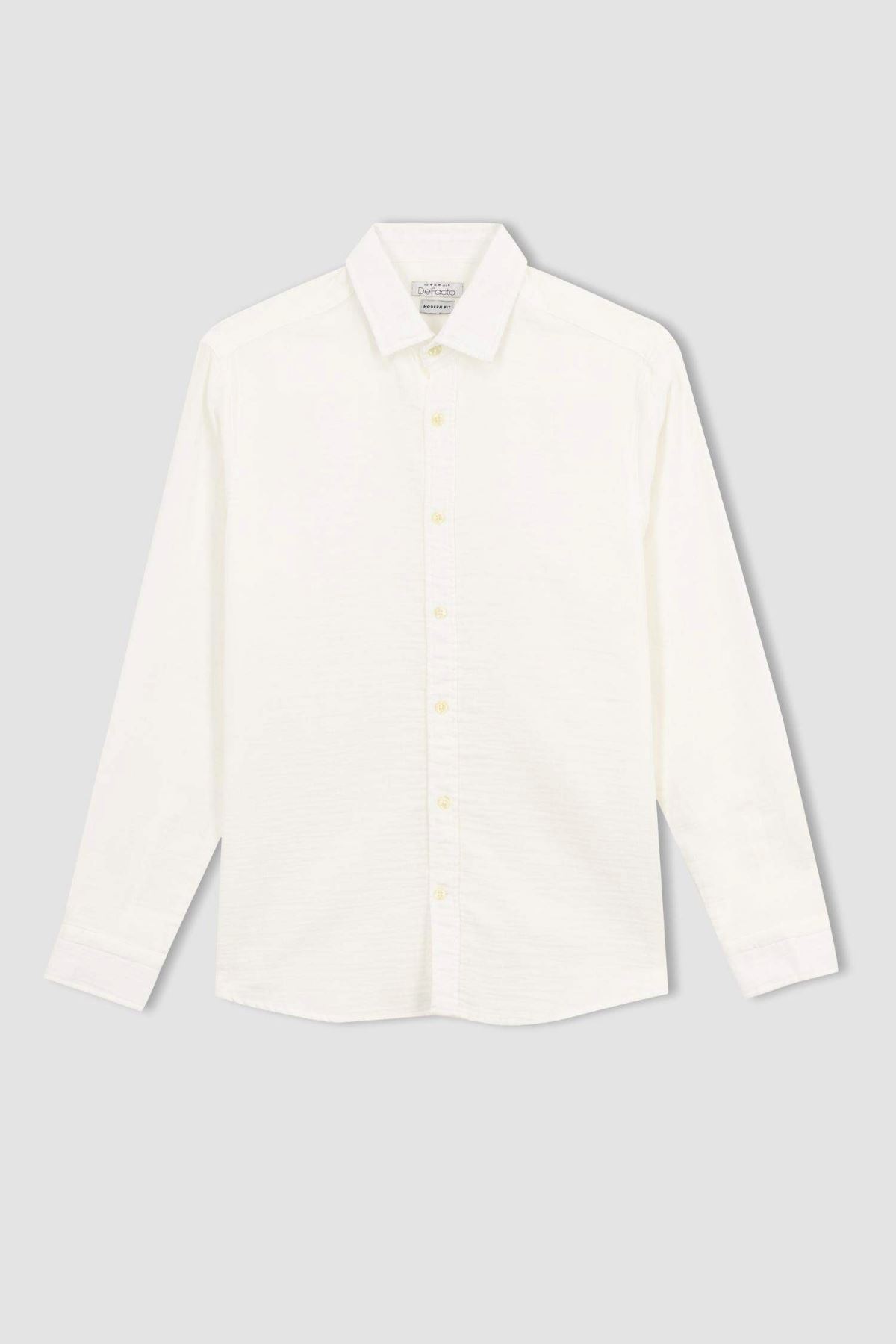 Defacto Erkek Beyaz Gömlek - W7832AZ/WT32