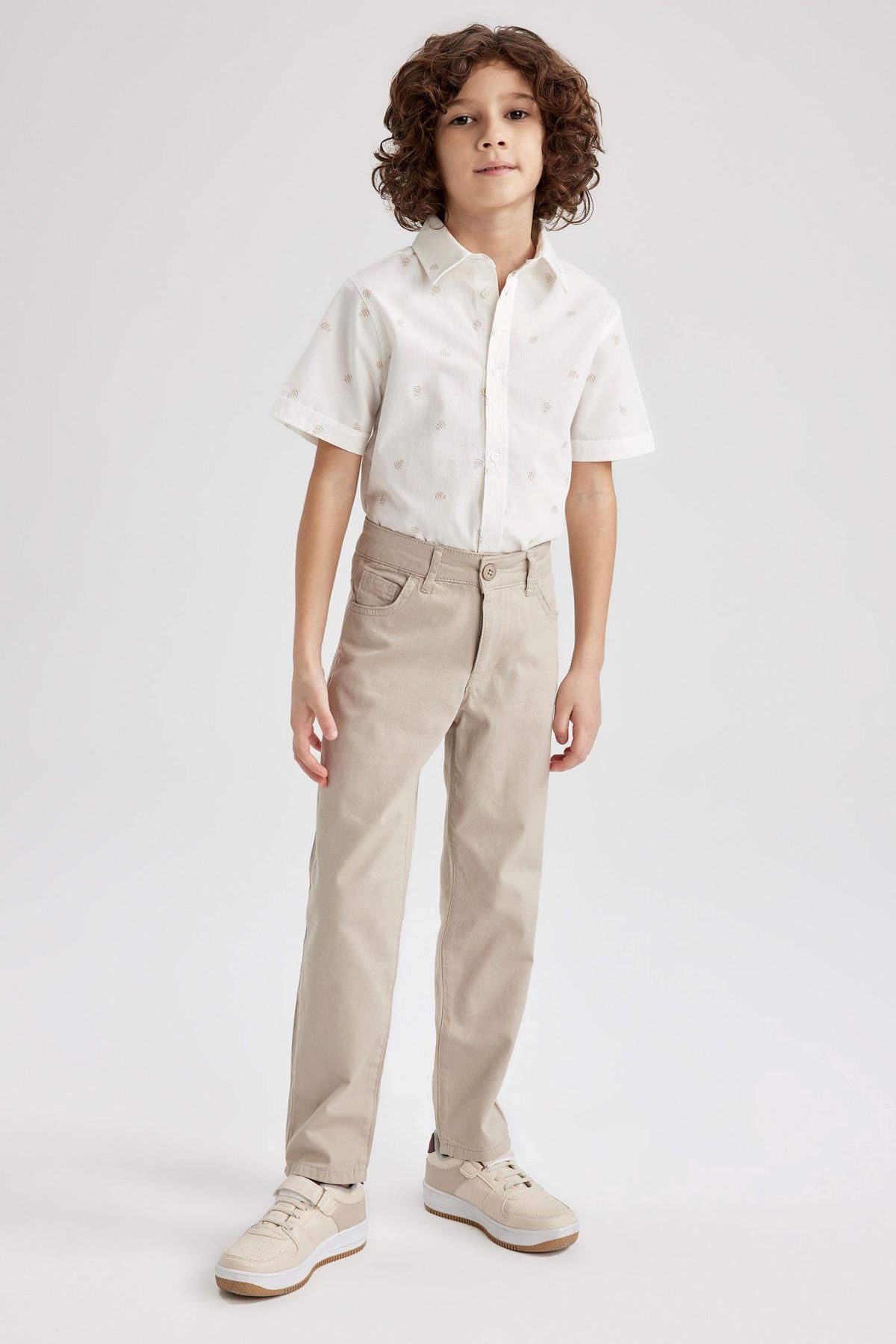 Defacto Erkek Çocuk Kahverengi Kanvas Pantolon - X4224A6/BG712
