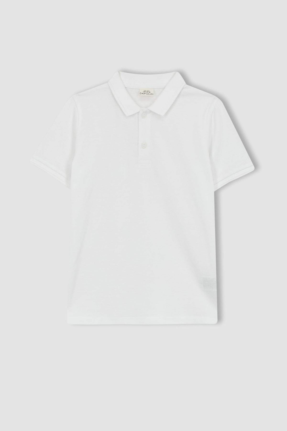 Defacto Erkek Çocuk Beyaz Tişört - K1689A6/WT34