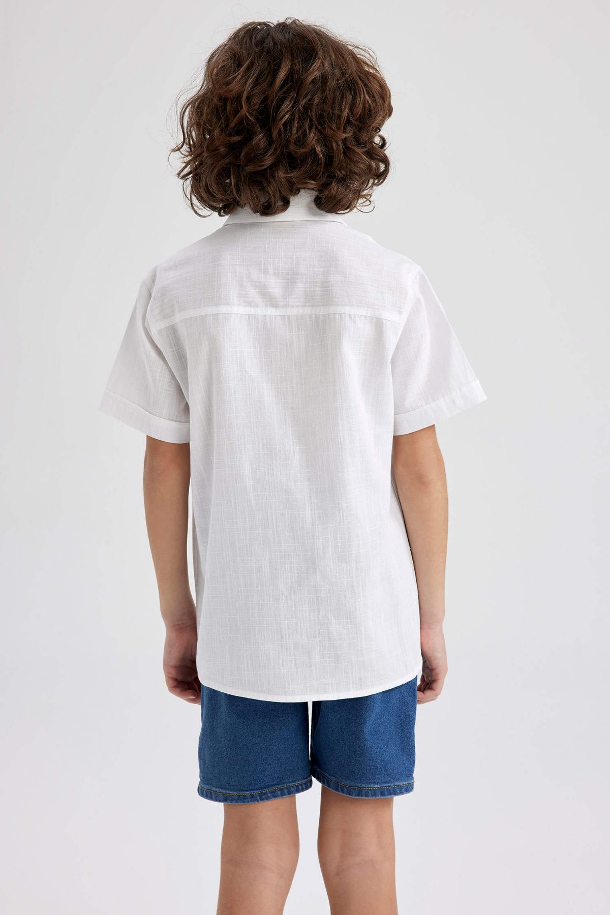 Defacto Erkek Çocuk Beyaz Gömlek - Z3204A6/WT34