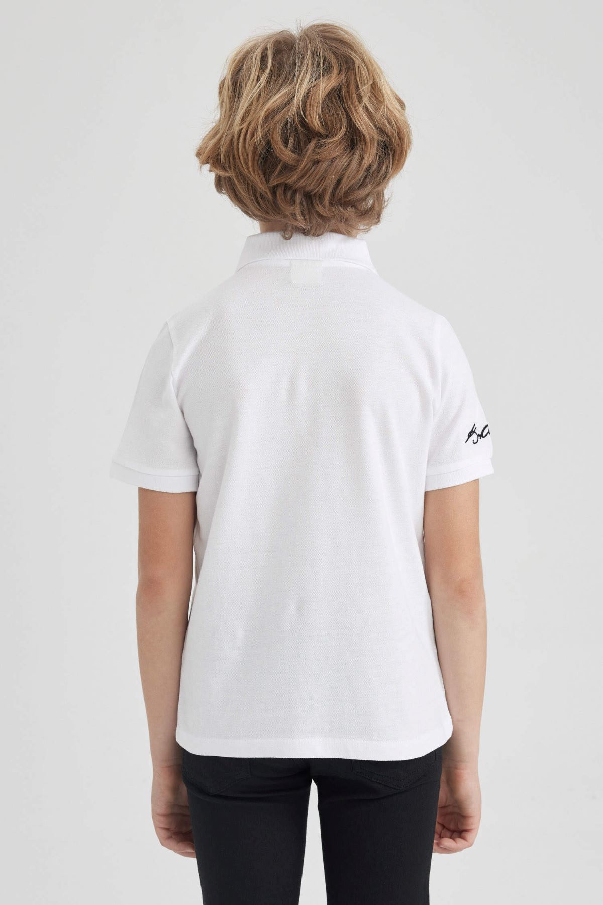 Defacto Erkek Çocuk Beyaz Tişört - W9127A6/WT34