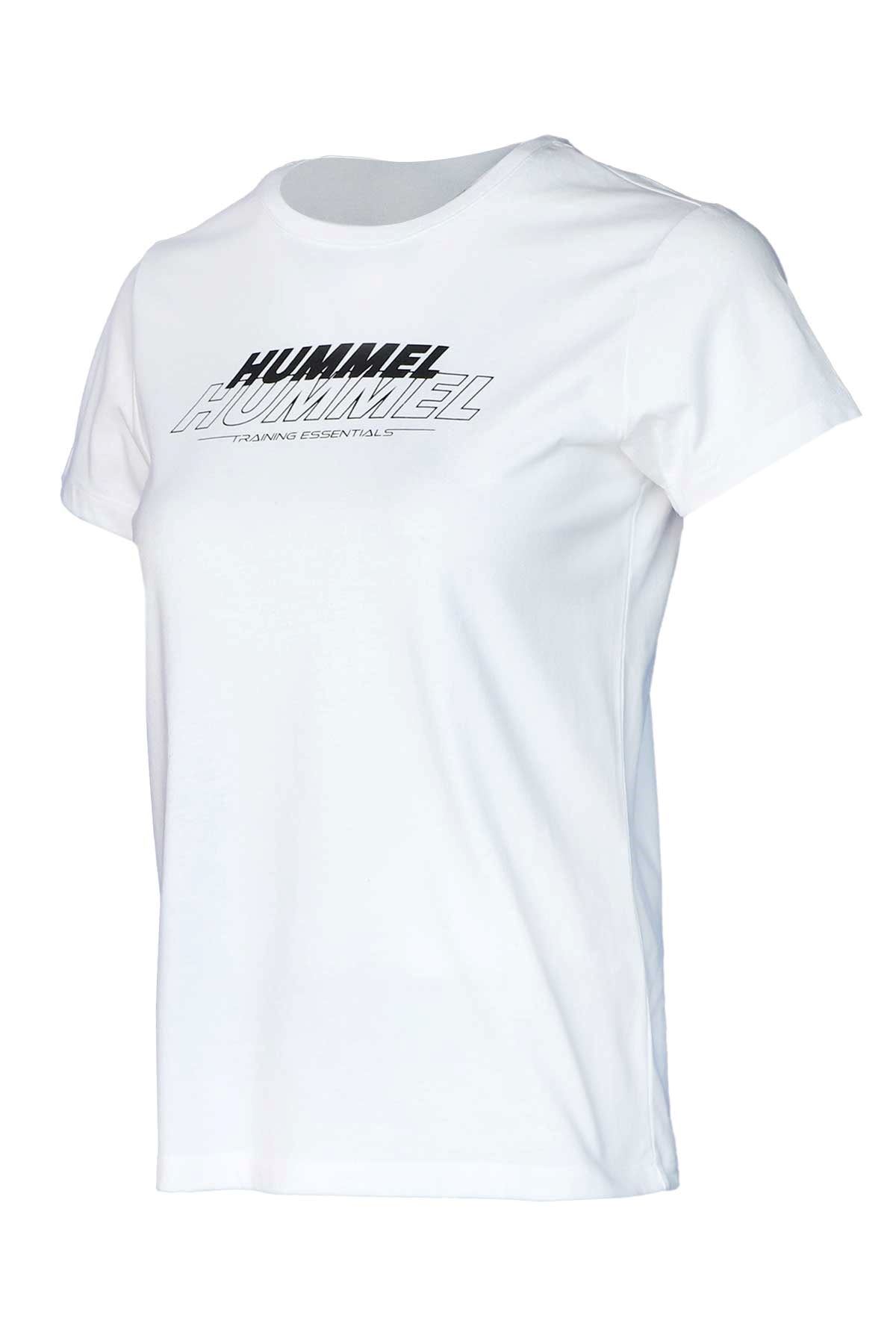 Hummel Hmlt-Te Mına Cotton T-Shırt Kadın Beyaz Tişört - 911706-9001