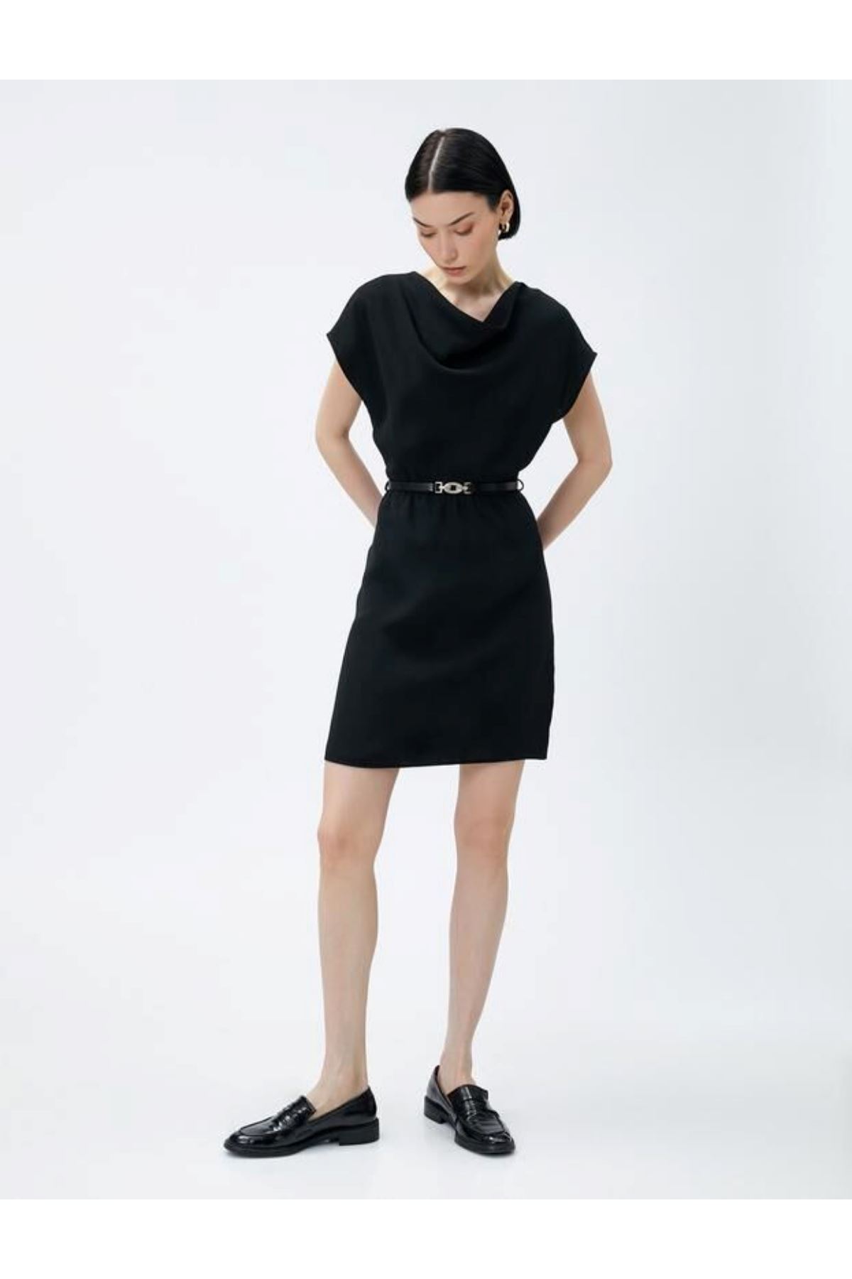 Koton Kadın Siyah Elbise - 3SAK80001UW