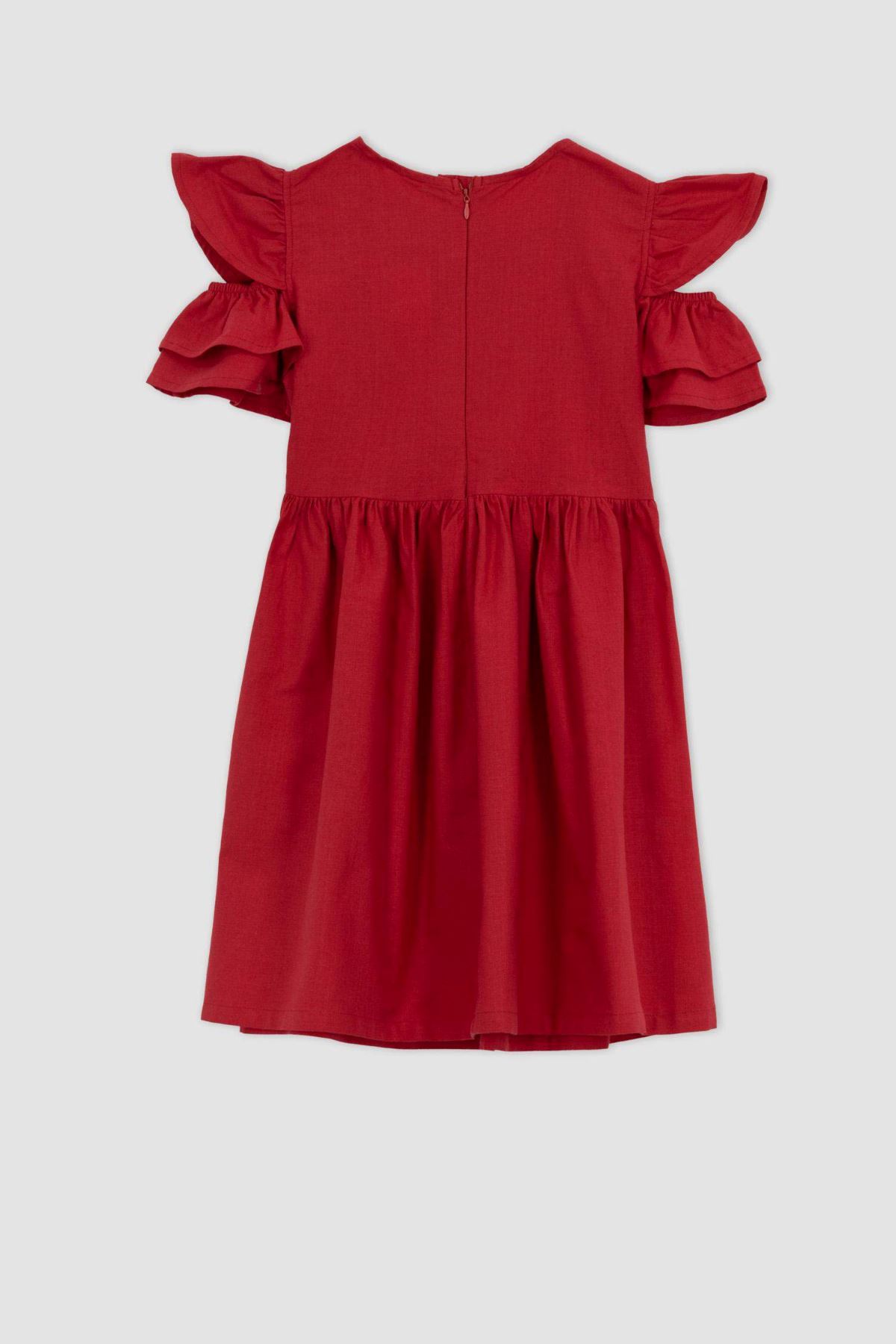 Defacto Kız Çocuk Kırmızı Elbise - Z5435A6/RD282