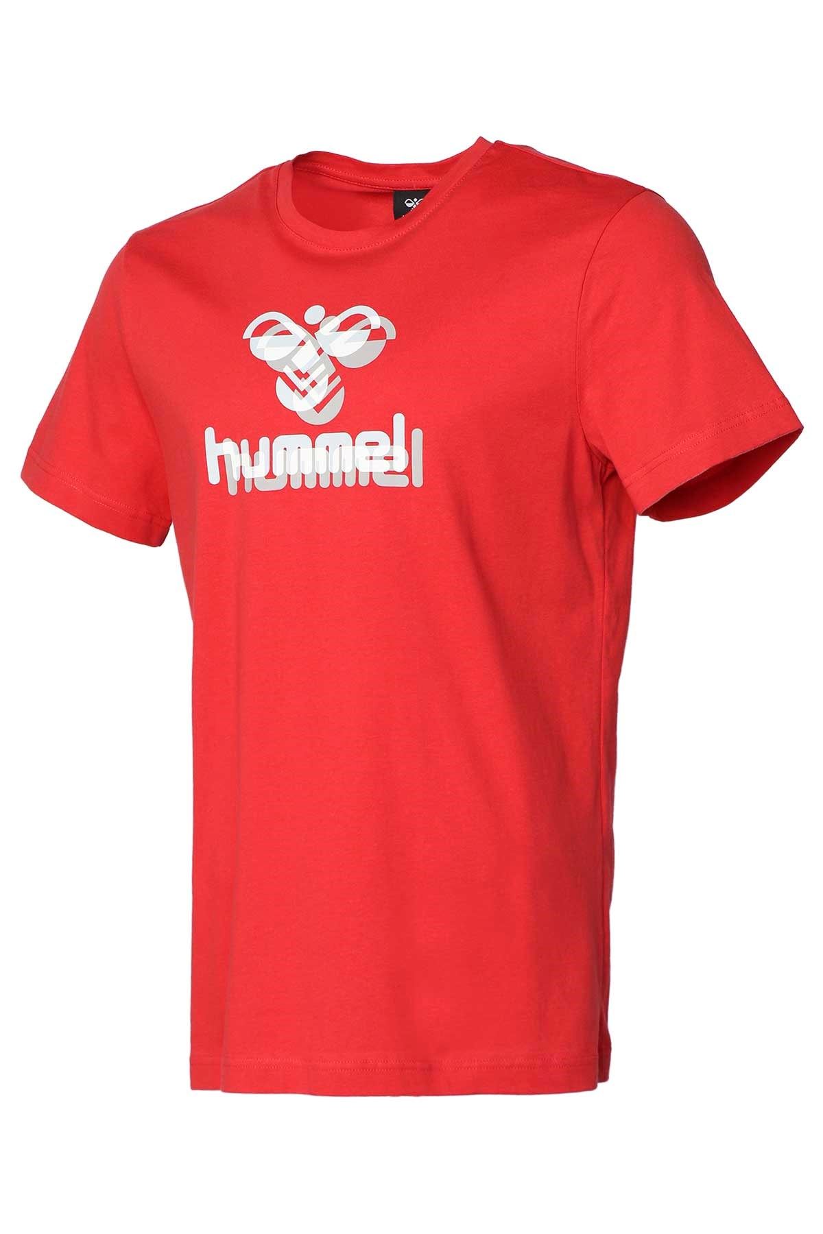 Hummel Hmlsenna T-Shırt S/S Erkek Kırmızı Tişört - 911702-2220