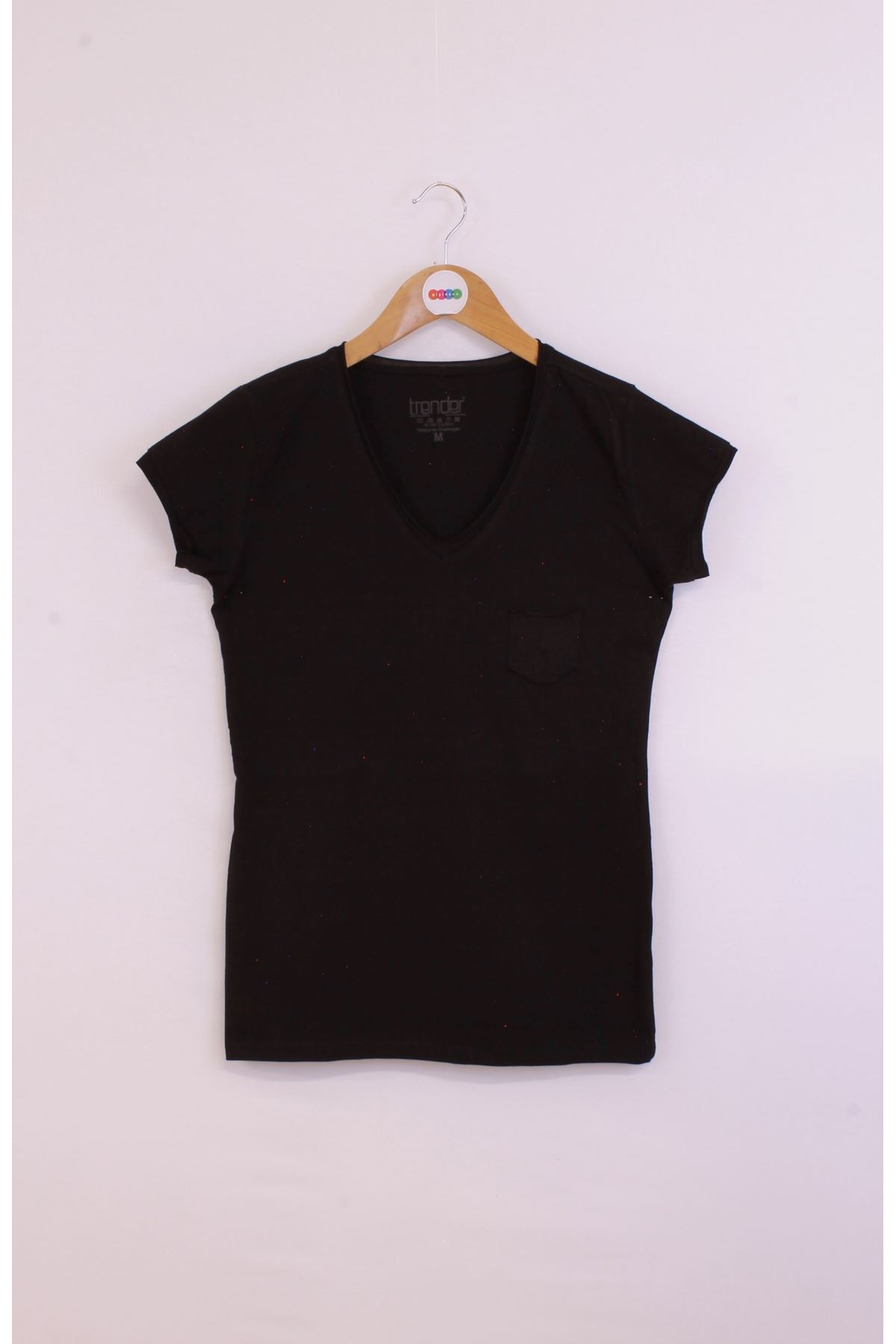 Giyinsen Kadın Siyah Tişört - 23YL71595004