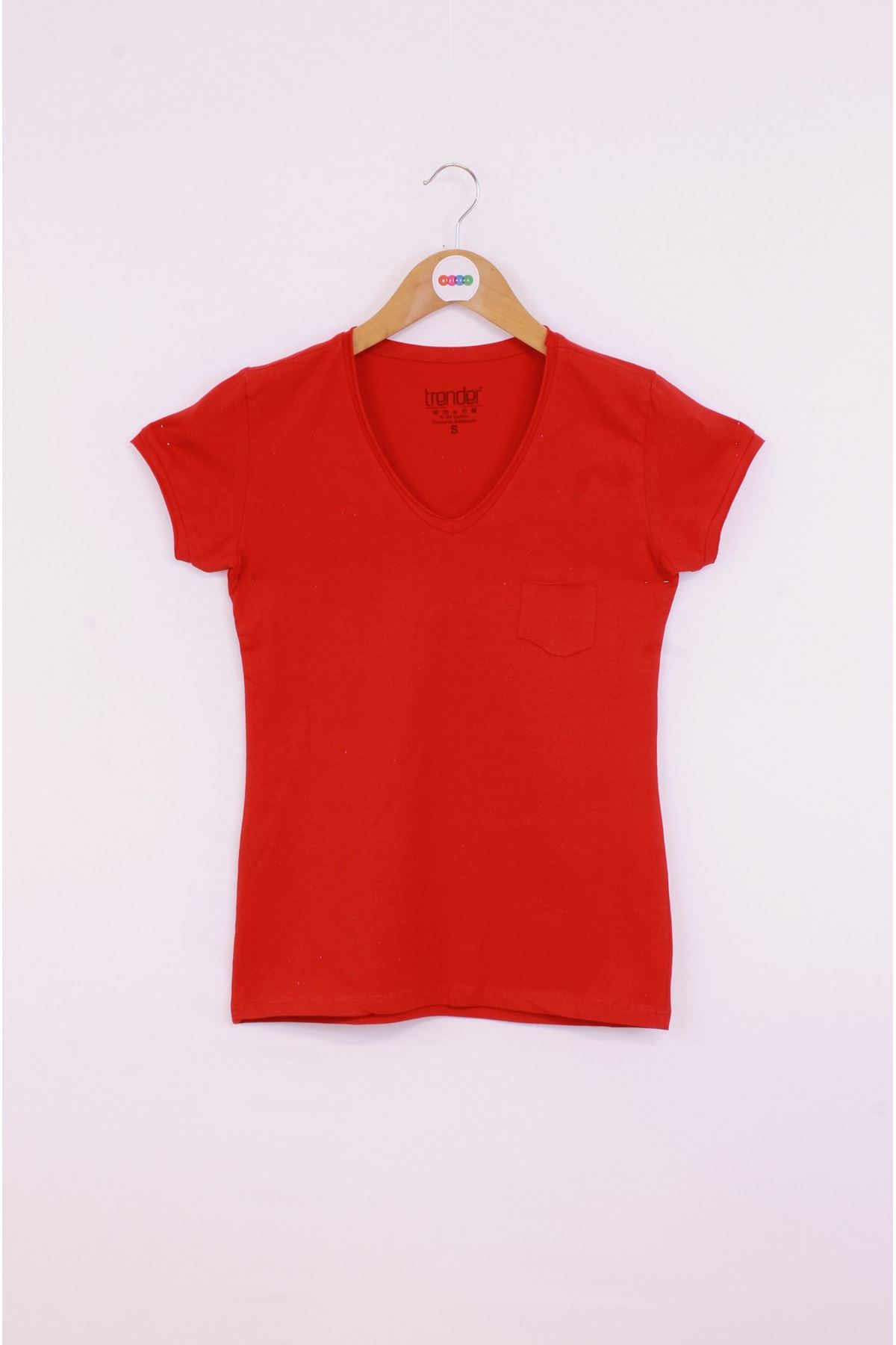 Giyinsen Kadın Kırmızı Tişört - 23YL71595004