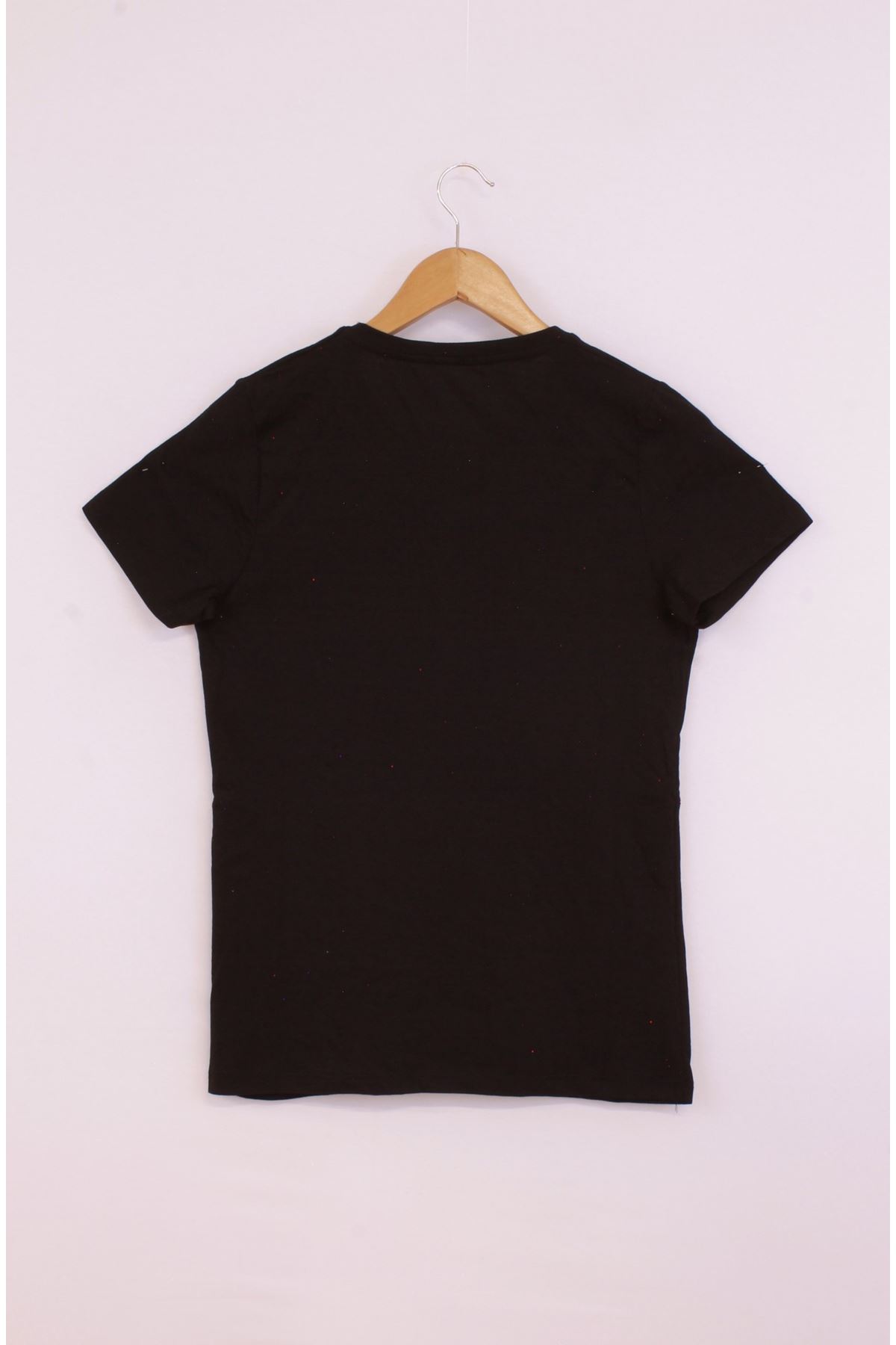 Giyinsen Kadın Siyah Tişört - 23YL71595014