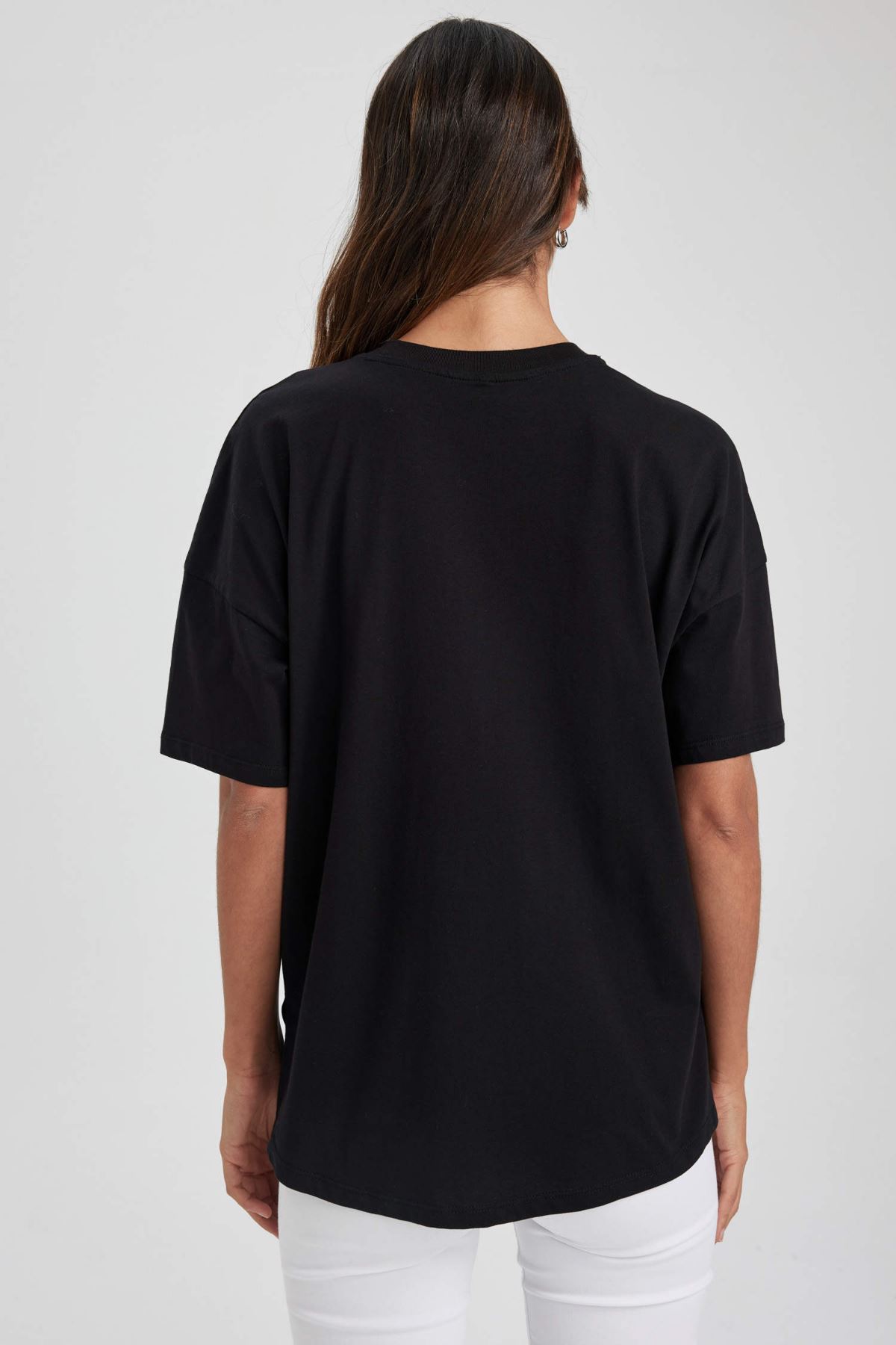 Defacto Kadın Siyah Tişört - W9570AZ/BK81