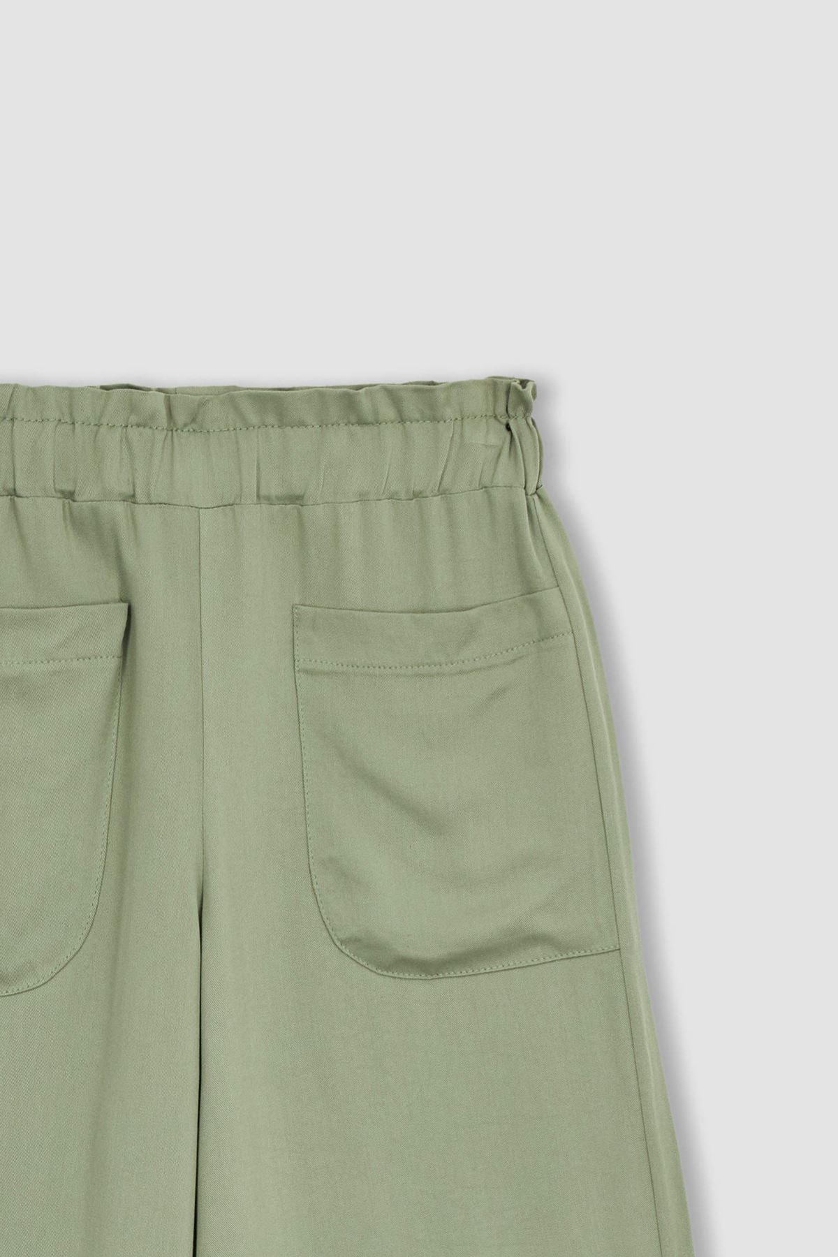 Defacto Kız Çocuk Yeşil Kanvas Pantolon - W6740A6/GN497