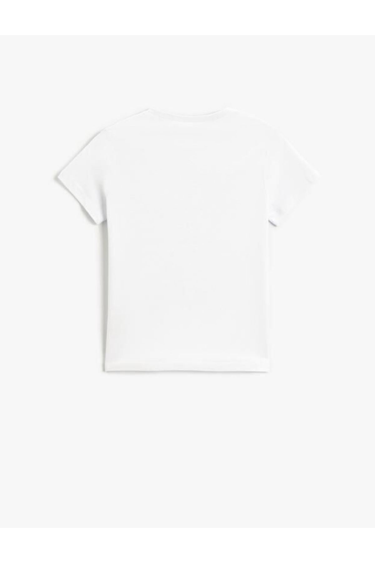 Koton Erkek Çocuk Beyaz Tişört - 3SKB10096TK