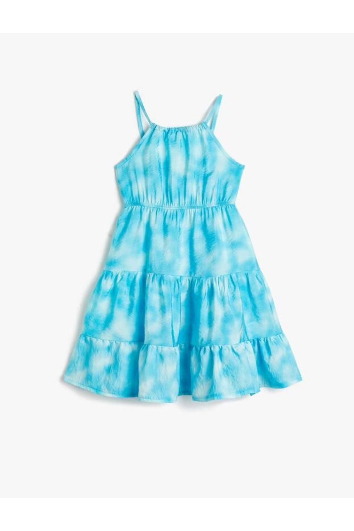 Koton Kız Çocuk Mavi Elbise - 3SKG80086AW
