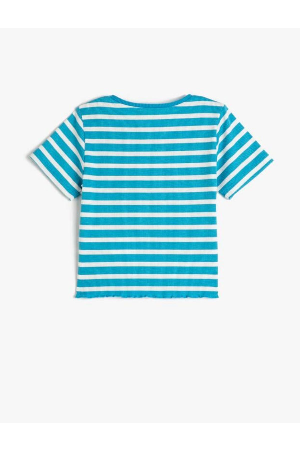 Koton Kız Çocuk Mavi Tişört - 3SKG10152AK