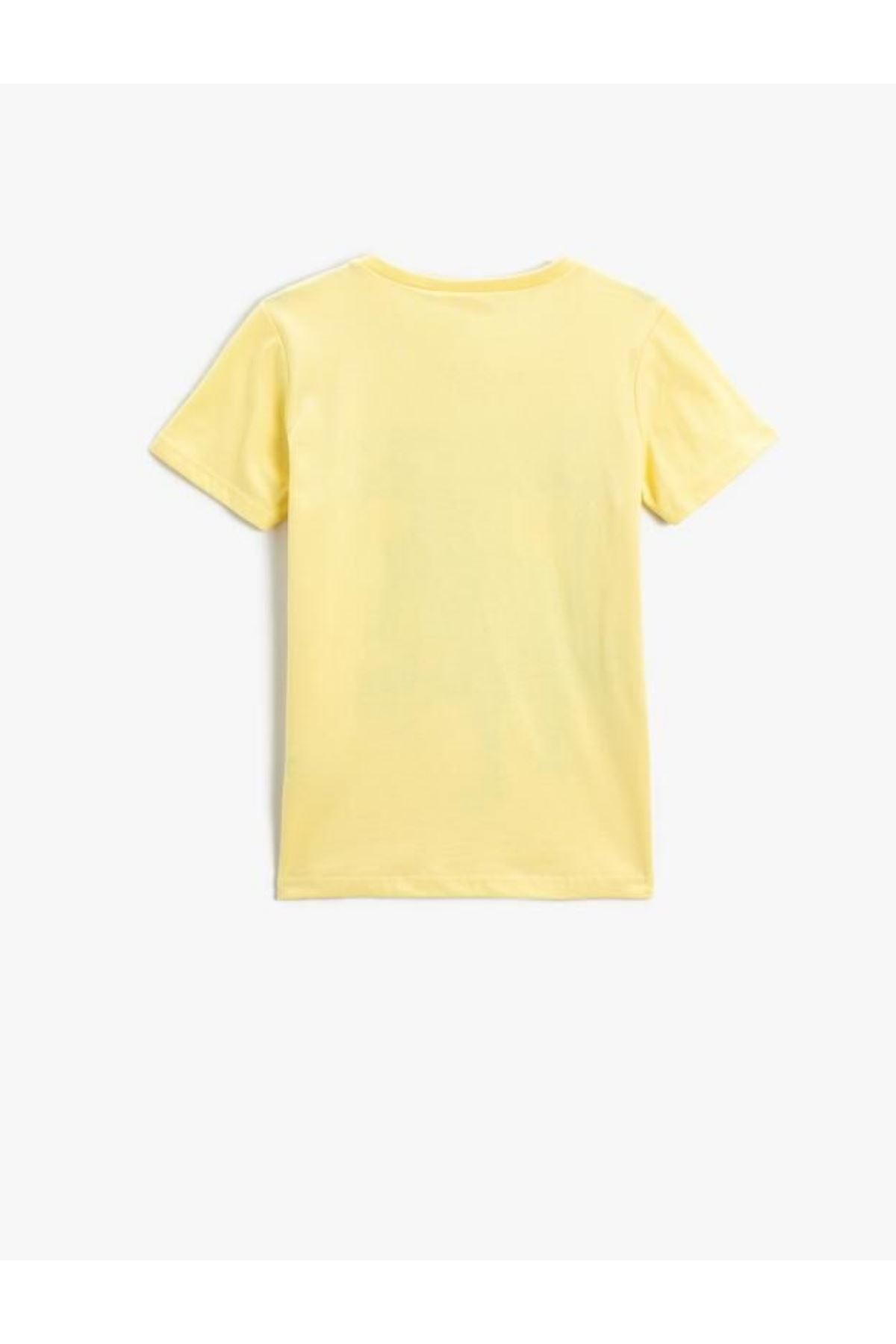 Koton Erkek Çocuk Sarı  Tişört - 3SKB10062TK