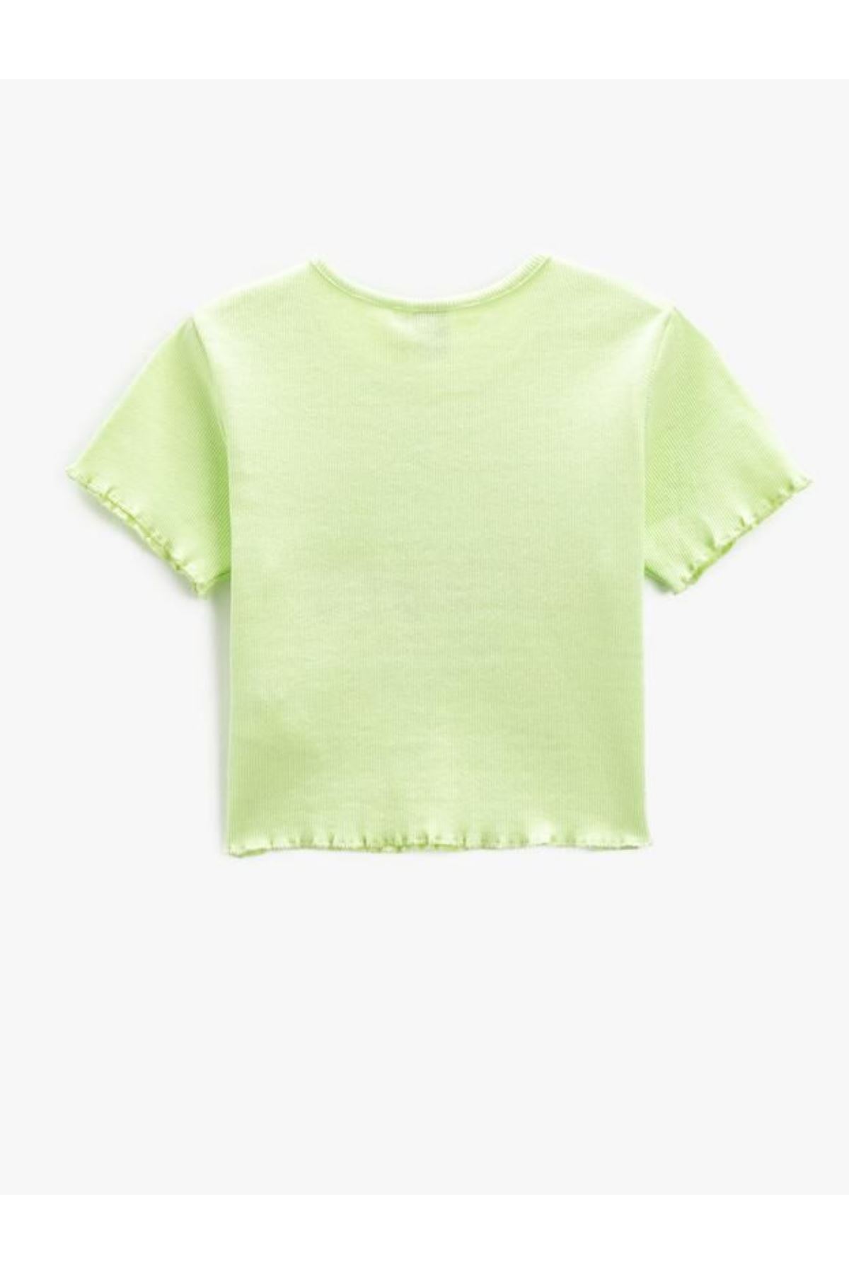 Koton Kız Çocuk Yeşil Tişört - 3SKG10164AK