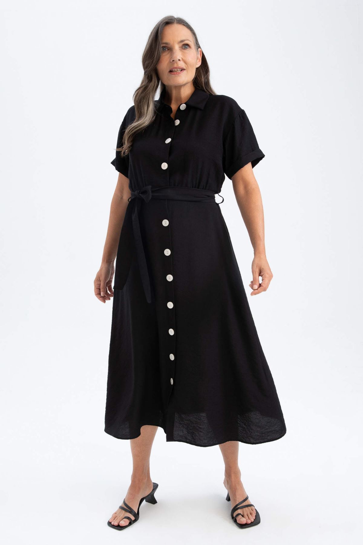 Defacto Kadın Siyah Elbise - U6943AZ/BK81