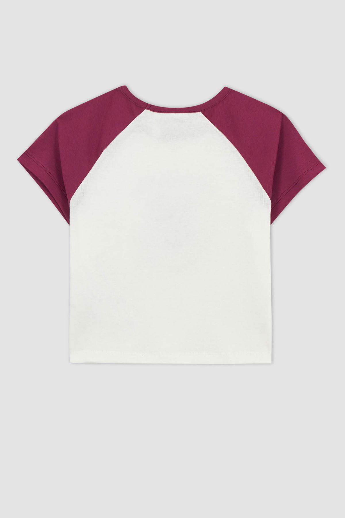 Defacto Kız Çocuk Beyaz Tişört - A0743A8/ER105