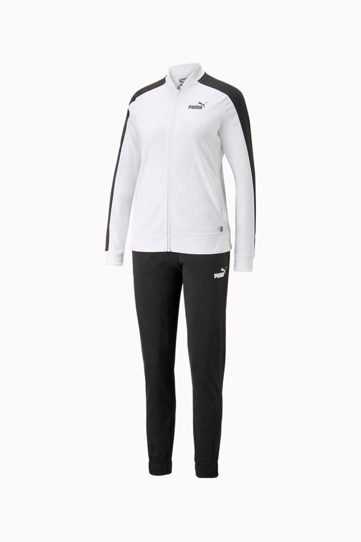 Puma Baseball Tricot Suit Cl Kadın Beyaz Eşofman Takımı - 673700-02