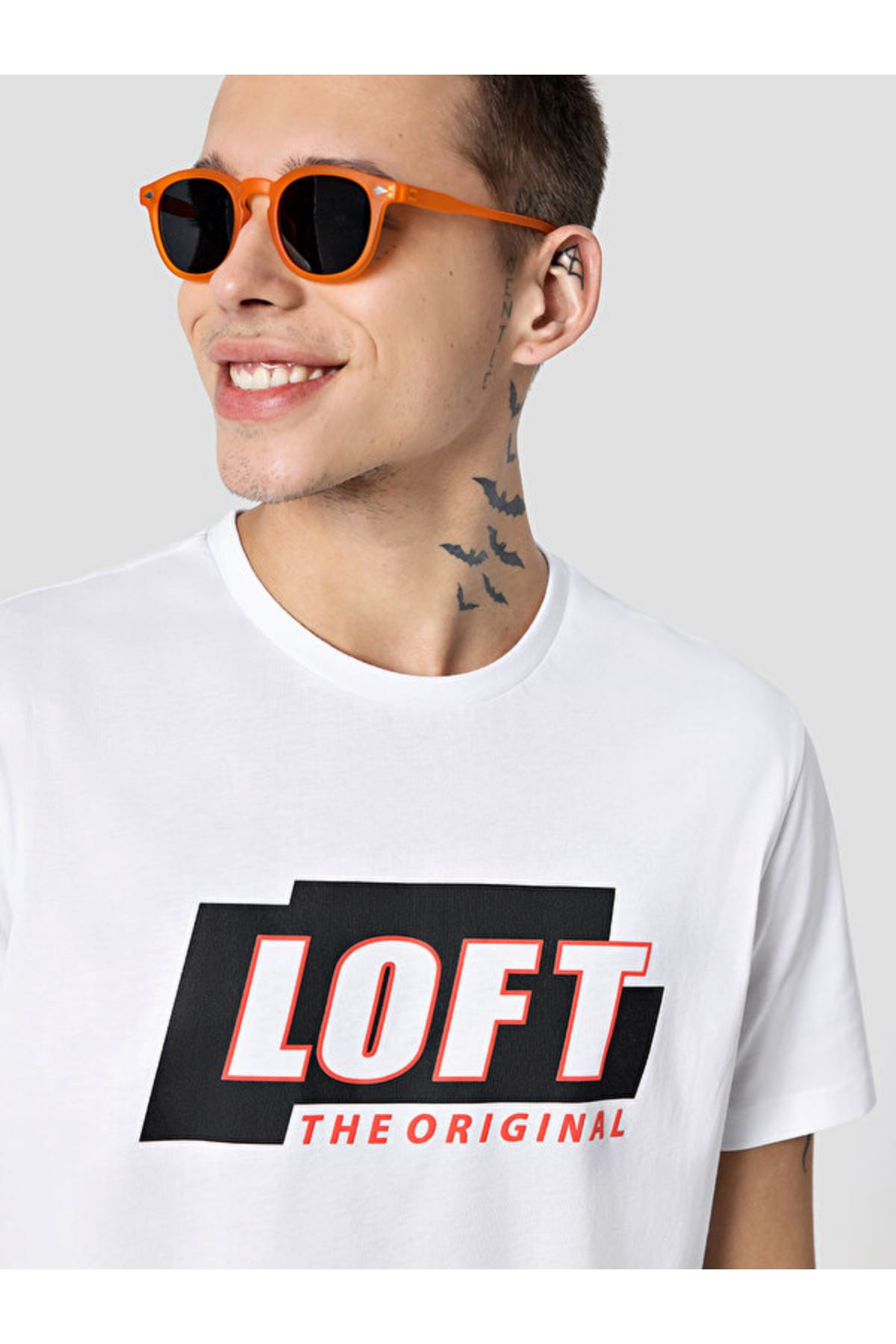 Loft Erkek Beyaz Tişört - LF2032050
