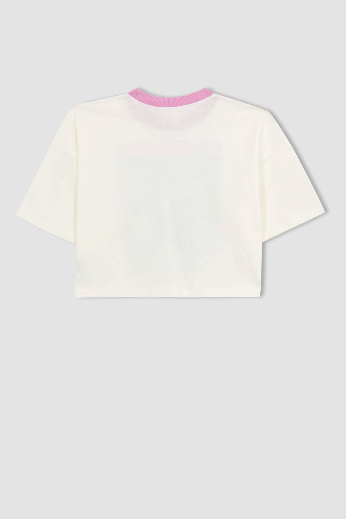 Defacto Kız Çocuk Beyaz Tişört - A0260A8/WT16