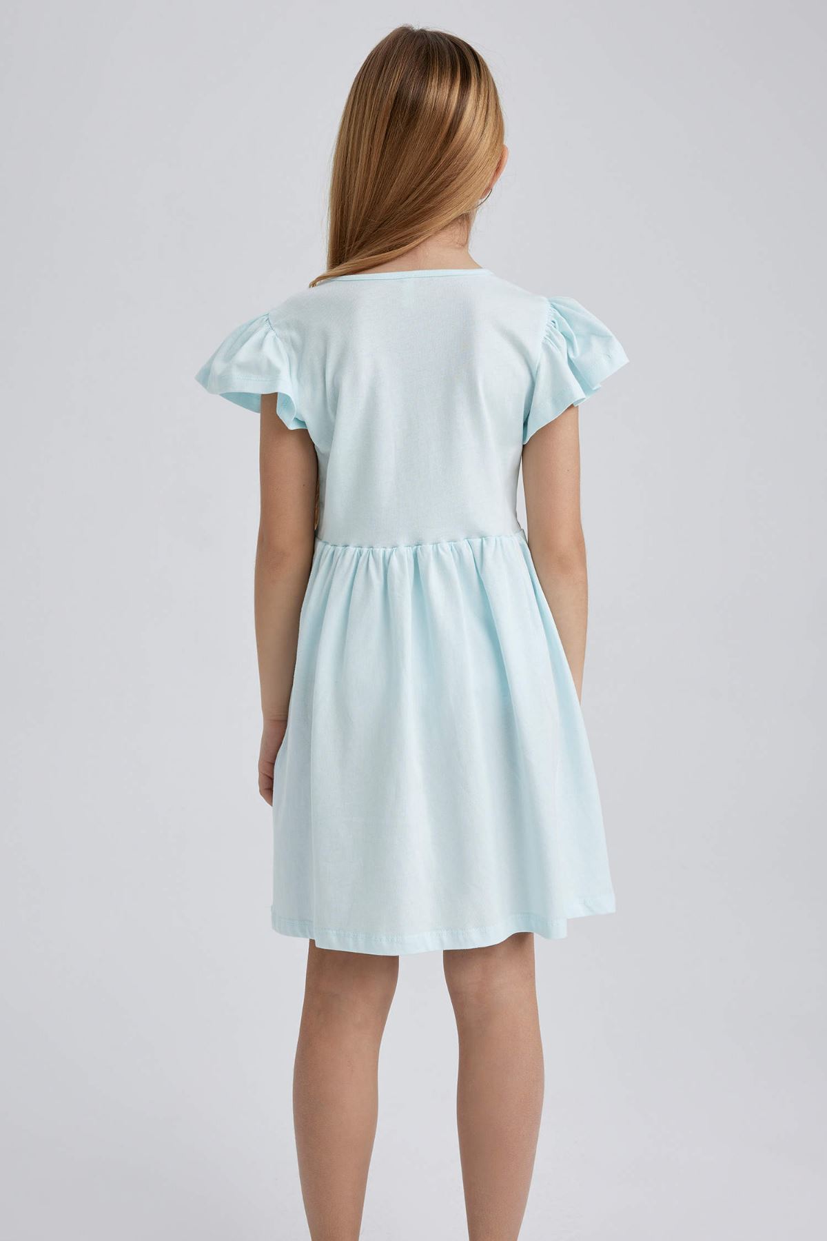 Defacto Kız Çocuk Mavi Elbise - Z6912A6/GN1027