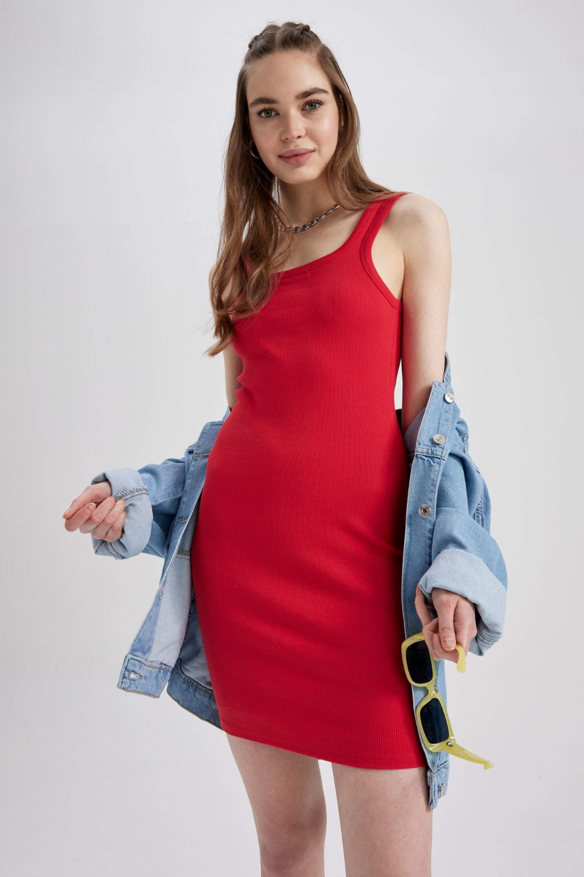 Defacto Kadın Kırmızı Elbise - A0732AX/RD117