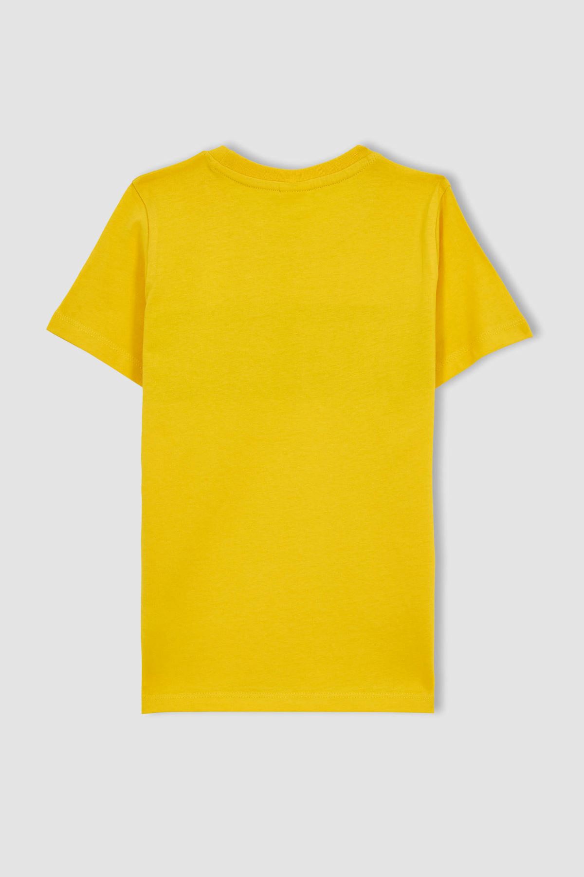 Defacto Erkek Çocuk Sarı  Tişört - Z8003A6/YL201