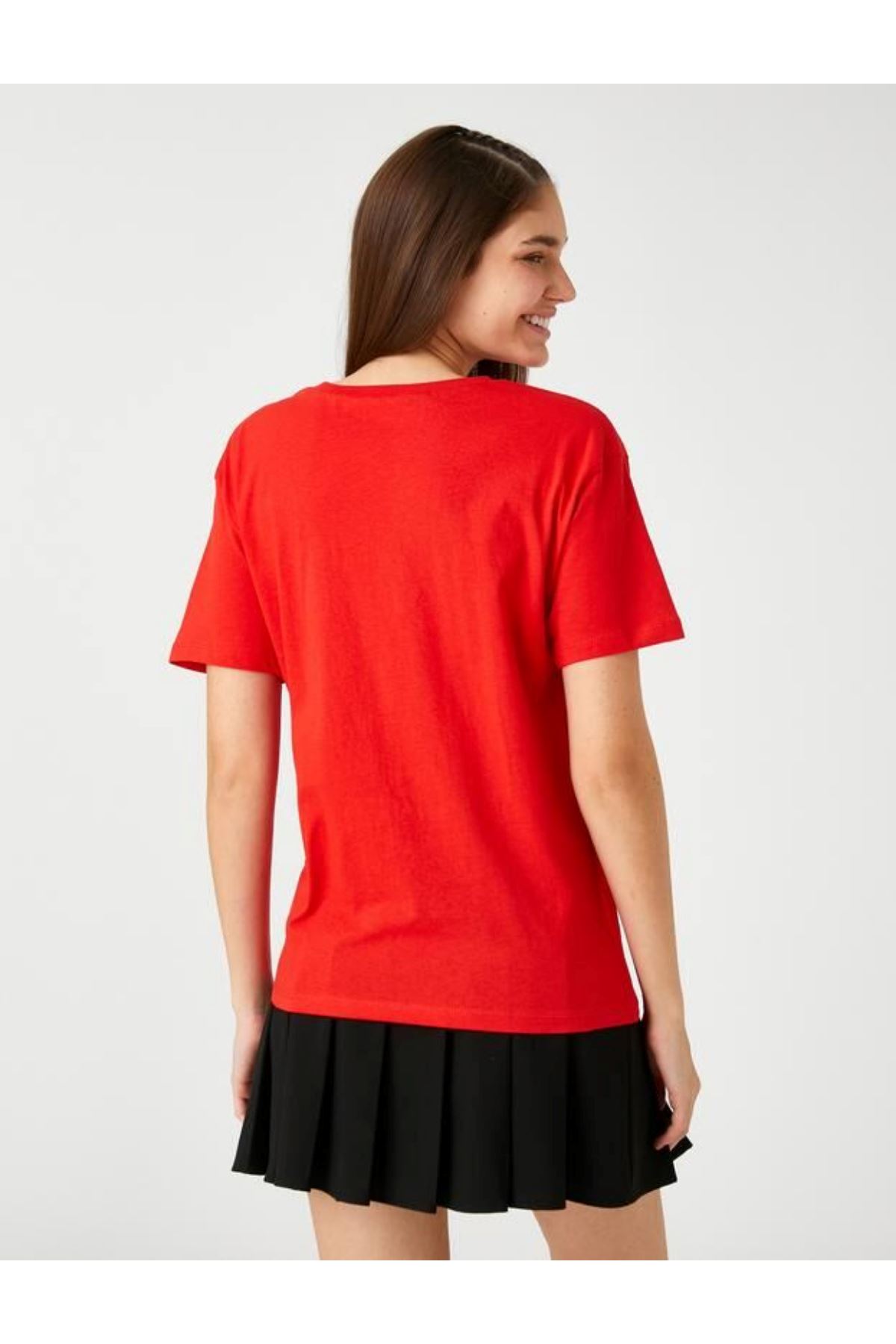 Koton Kadın Kırmızı Tişört - 3SAL10042IK