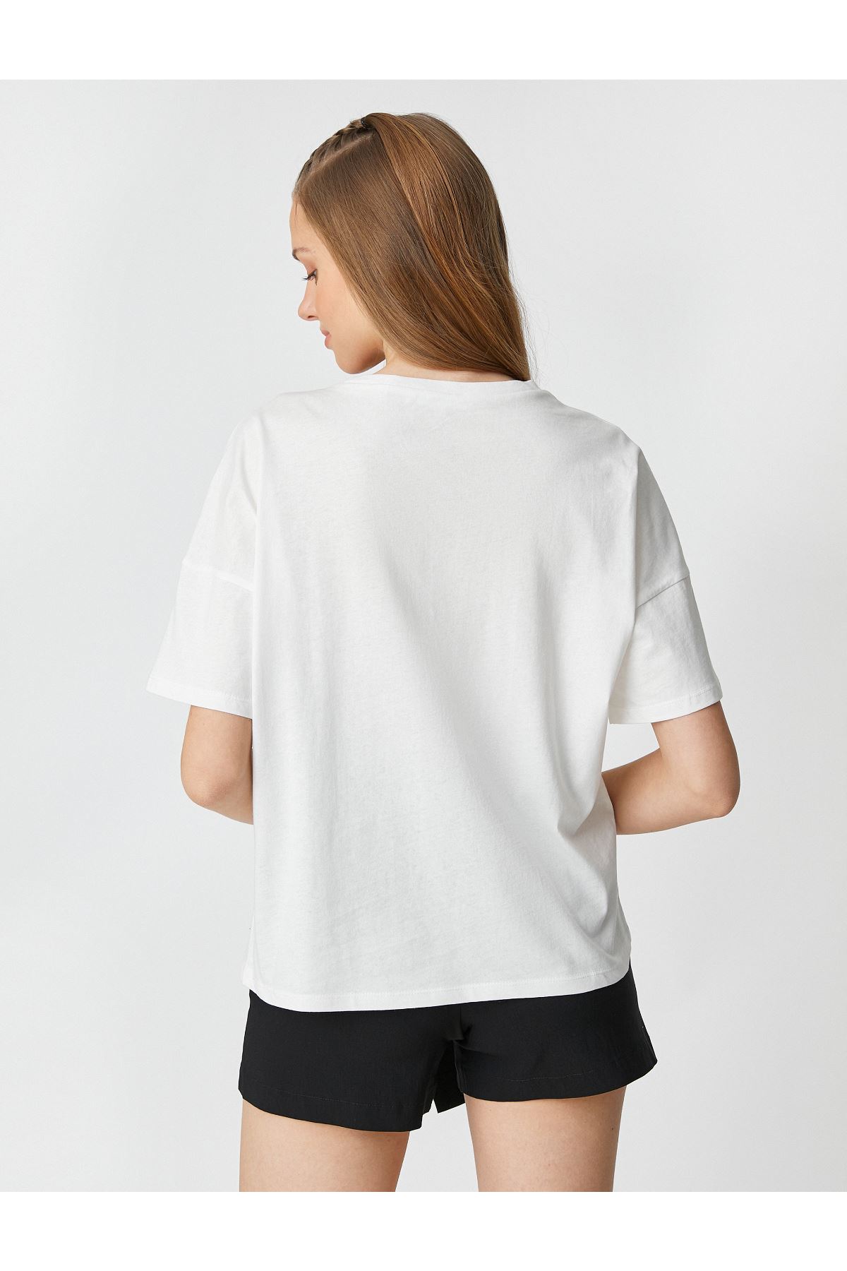 Koton Kadın Beyaz Tişört - 3SAL10241IK