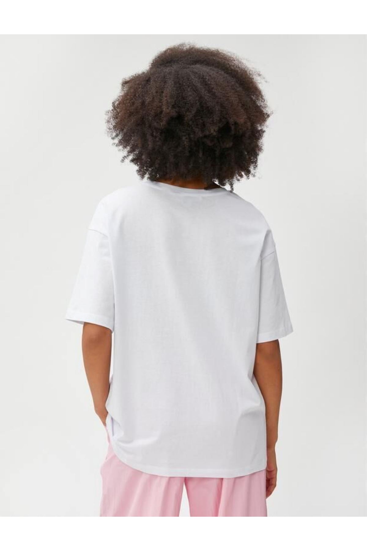 Koton Kadın Beyaz Tişört - 3SAL10302IK