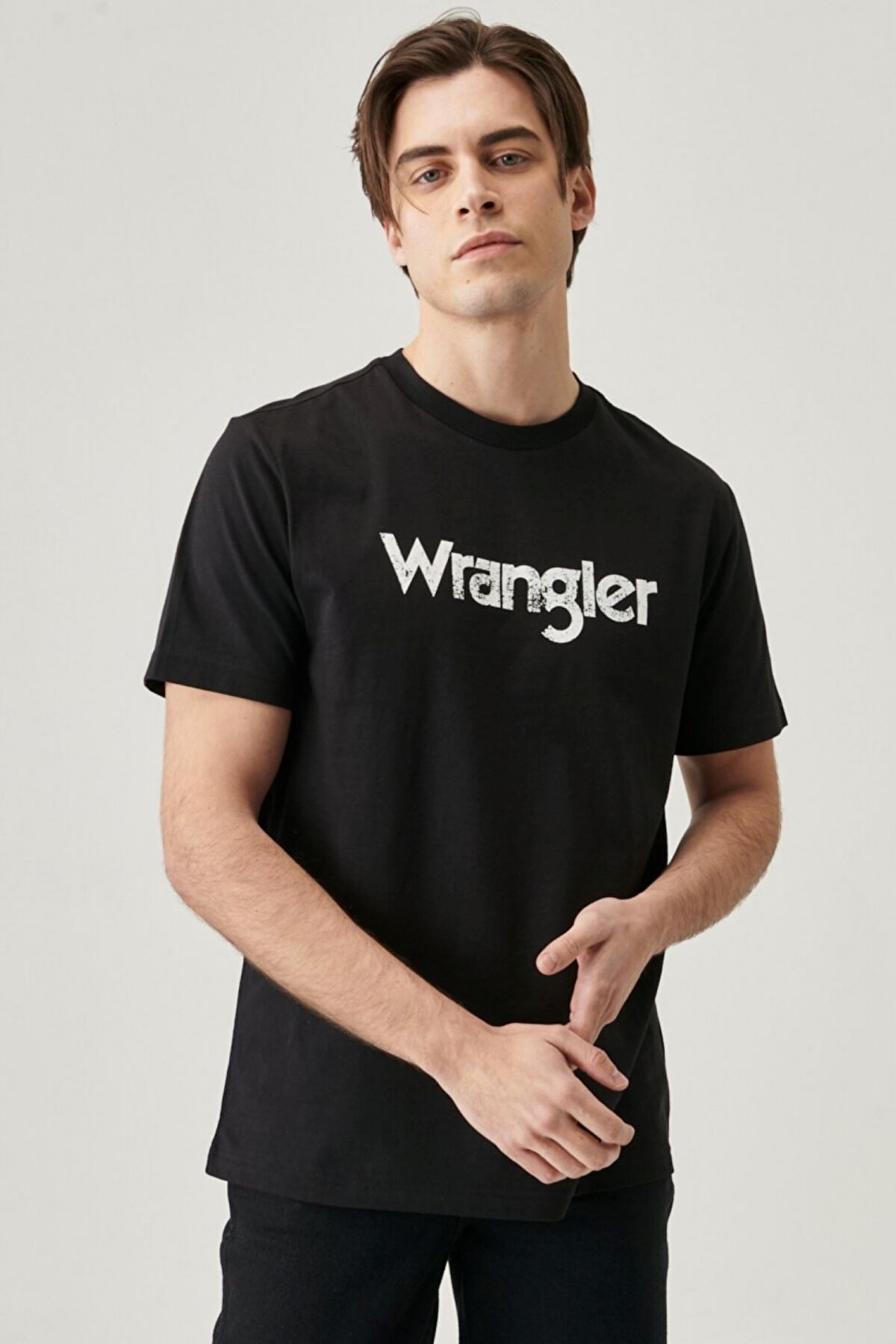 Wrangler Logo Erkek Siyah Tişört - W211922001