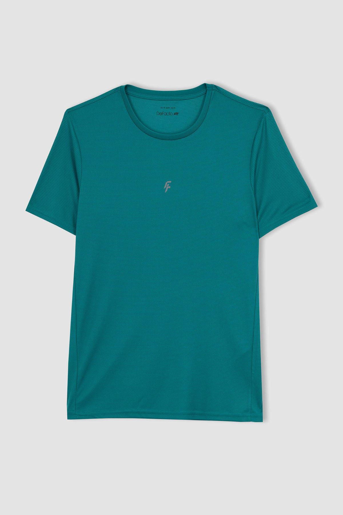 Defacto Erkek Yeşil Tişört - X6142AZ/GN450