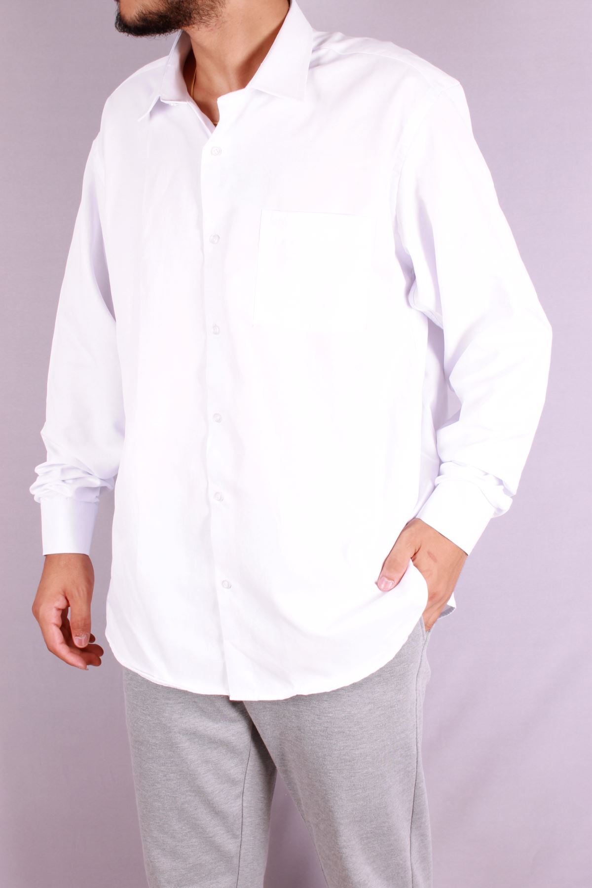 Giyinsen Erkek Beyaz Gömlek - 24KR80000014