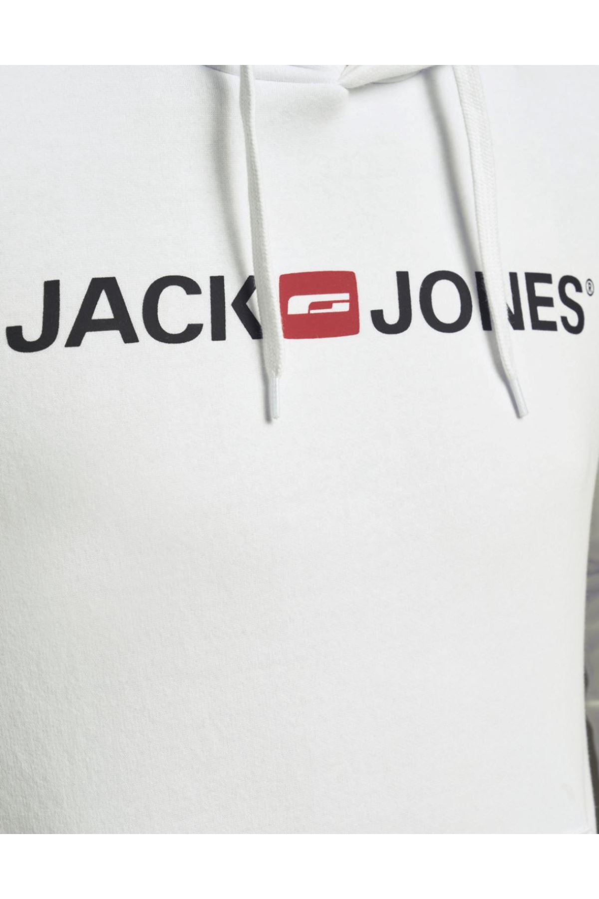 Jack & Jones Jjecorp Old Logo Sweat Hood Noos Erkek Beyaz Sweat - 12137054