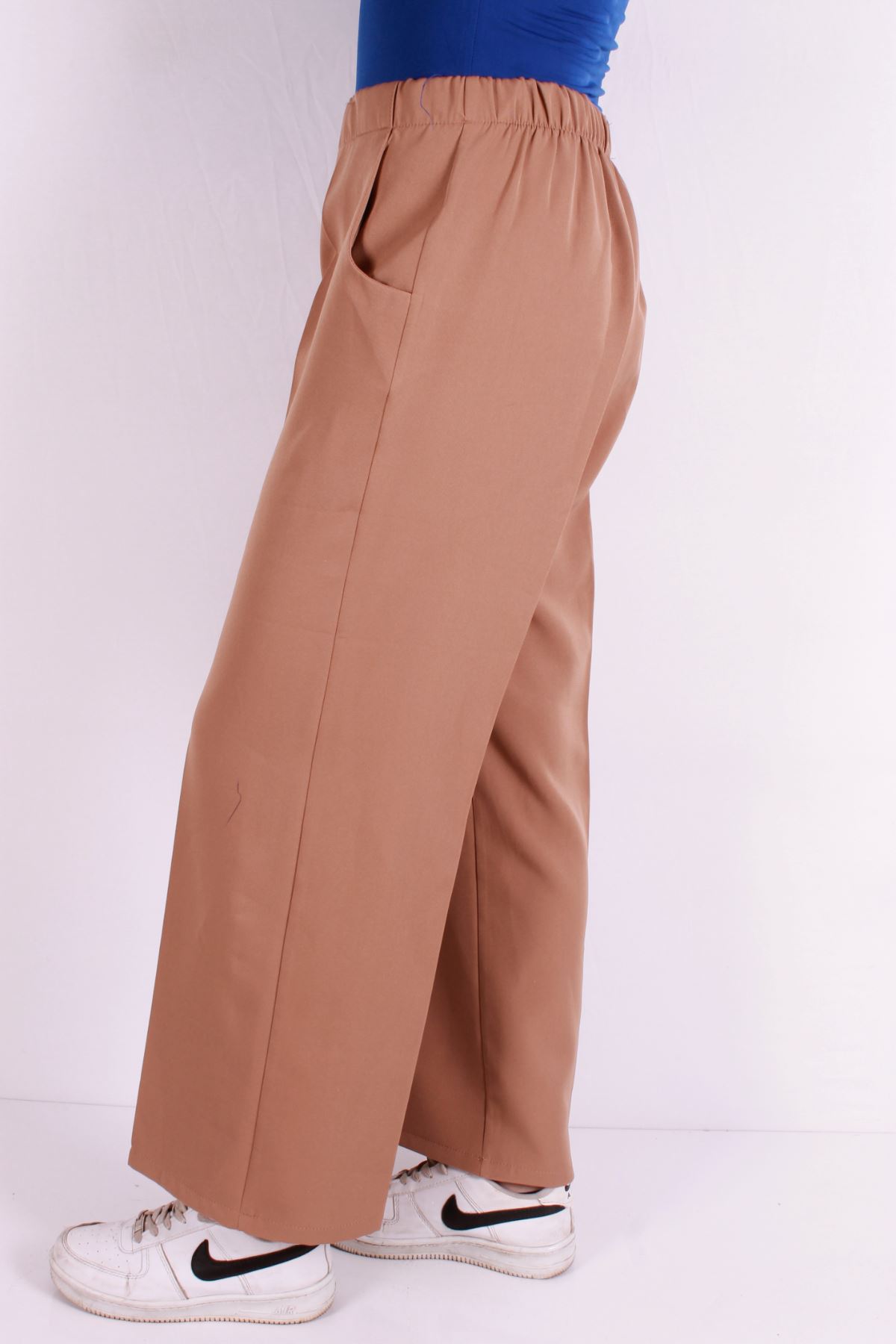 Kadın Kahverengi Klasik Pantolon - 1011