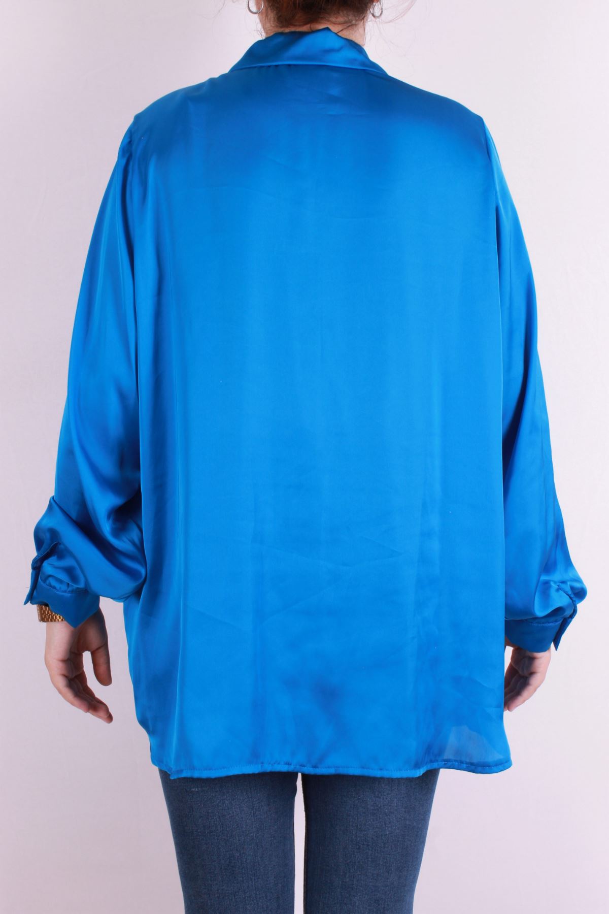 Giyinsen Kadın Mavi Gömlek - 24KR272O6063