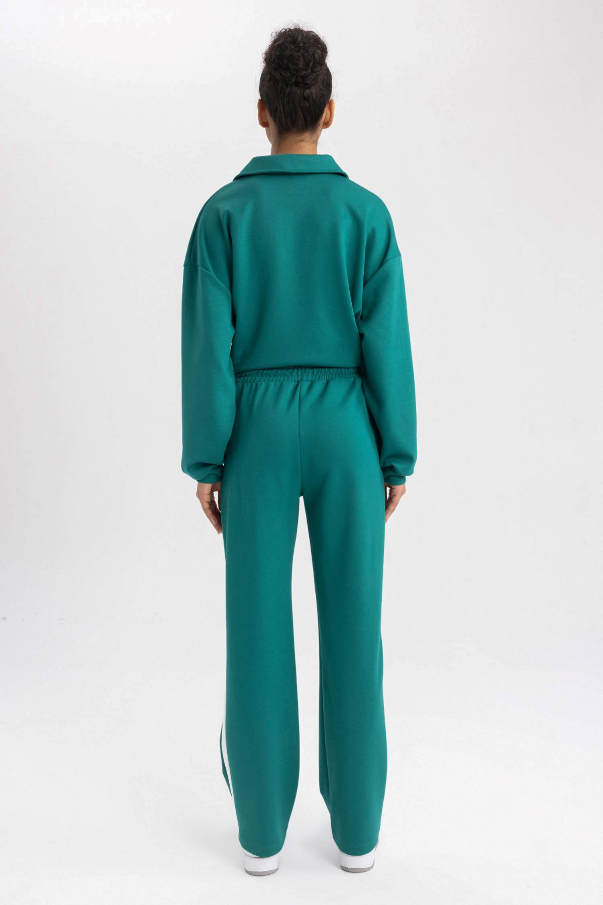 Defacto Kadın Yeşil Kanvas Pantolon - A9629AX/GN380