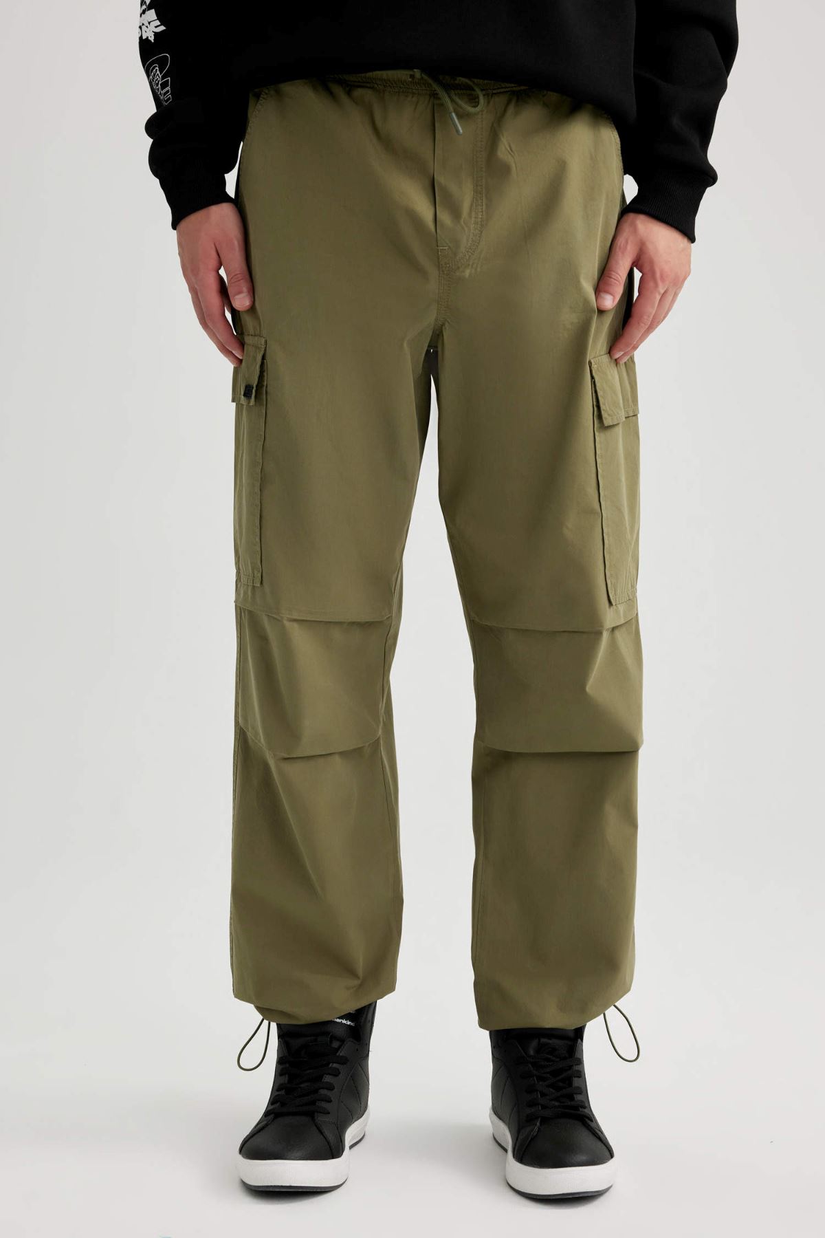 Defacto Erkek Haki Kanvas Pantolon - A9041AX/KH470