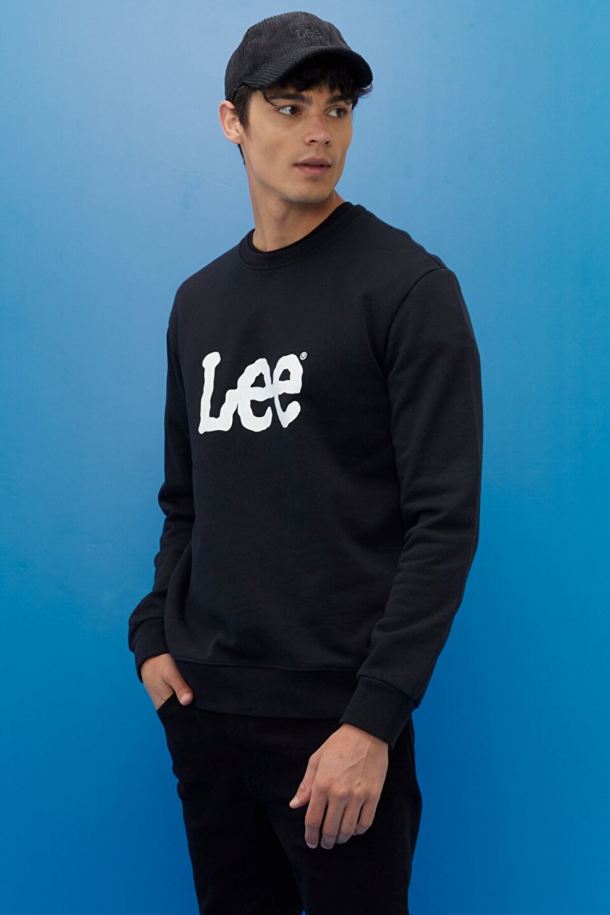 Lee L80X Regular Erkek Siyah Sweat - L80XTJ01