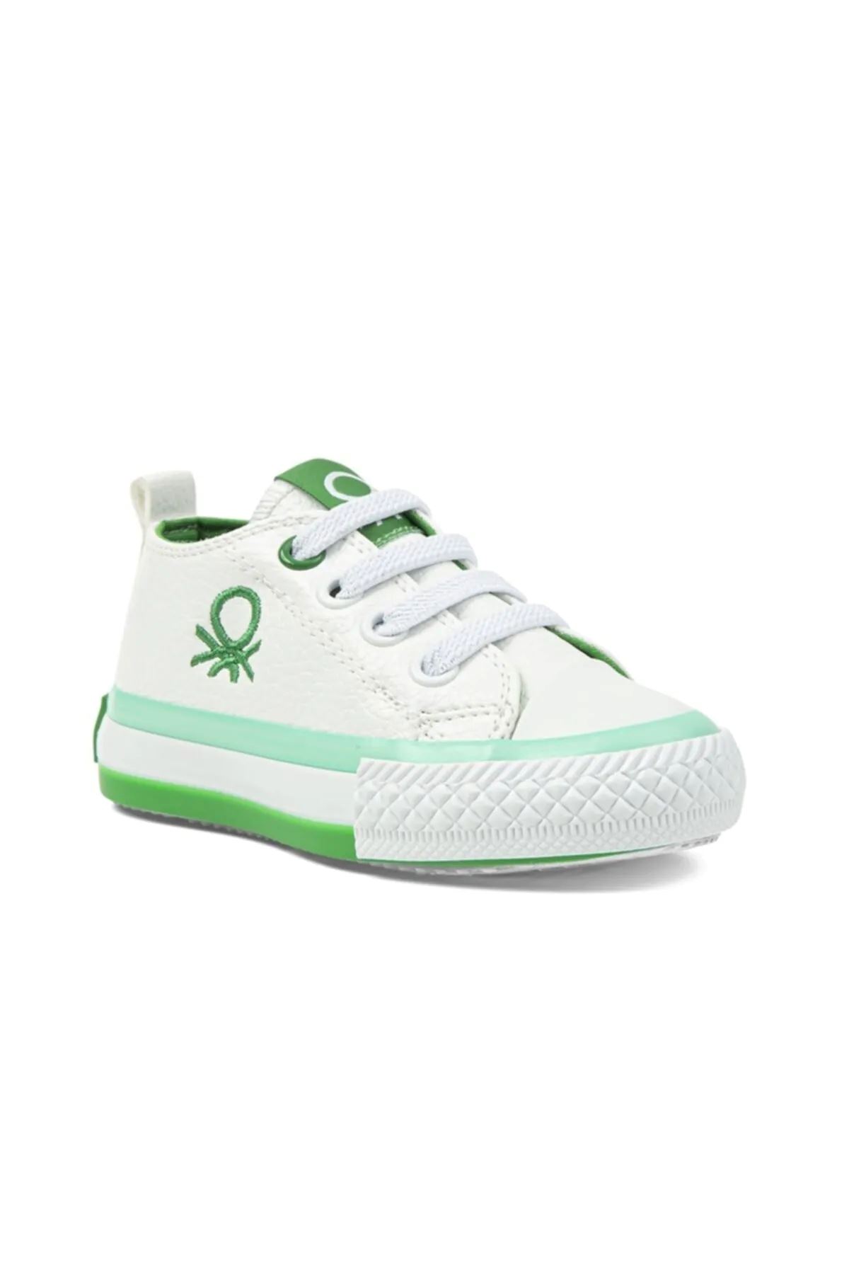 P Benetton Erkek Çocuk Beyaz Spor Ayakkabı - BN-30440P
