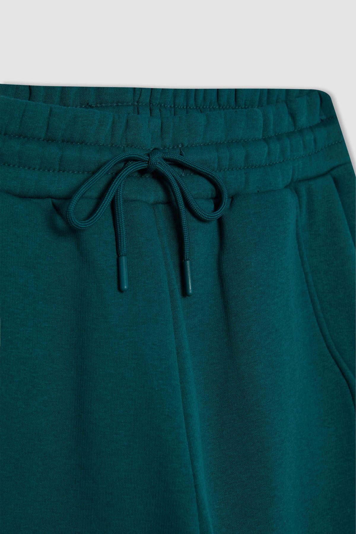 Defacto Kadın Yeşil Kanvas Pantolon - B0416AX/GN146