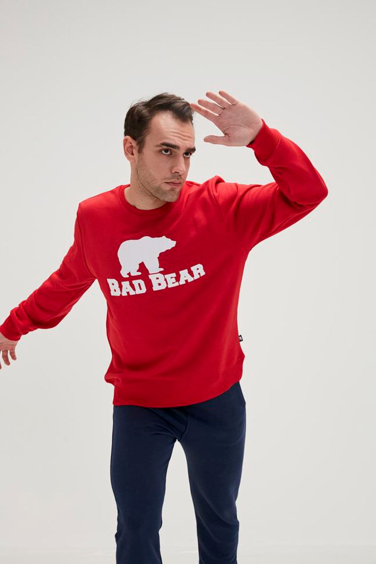 Bad Bear Bad Bear Crewneck Erkek Kırmızı Sweat - 20.02.12.011