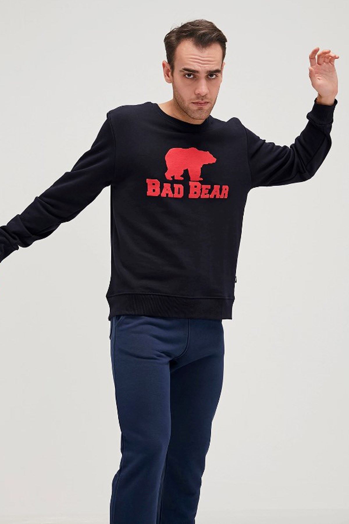 Bad Bear Bad Bear Crewneck Erkek Lacivert Sweat - 20.02.12.011
