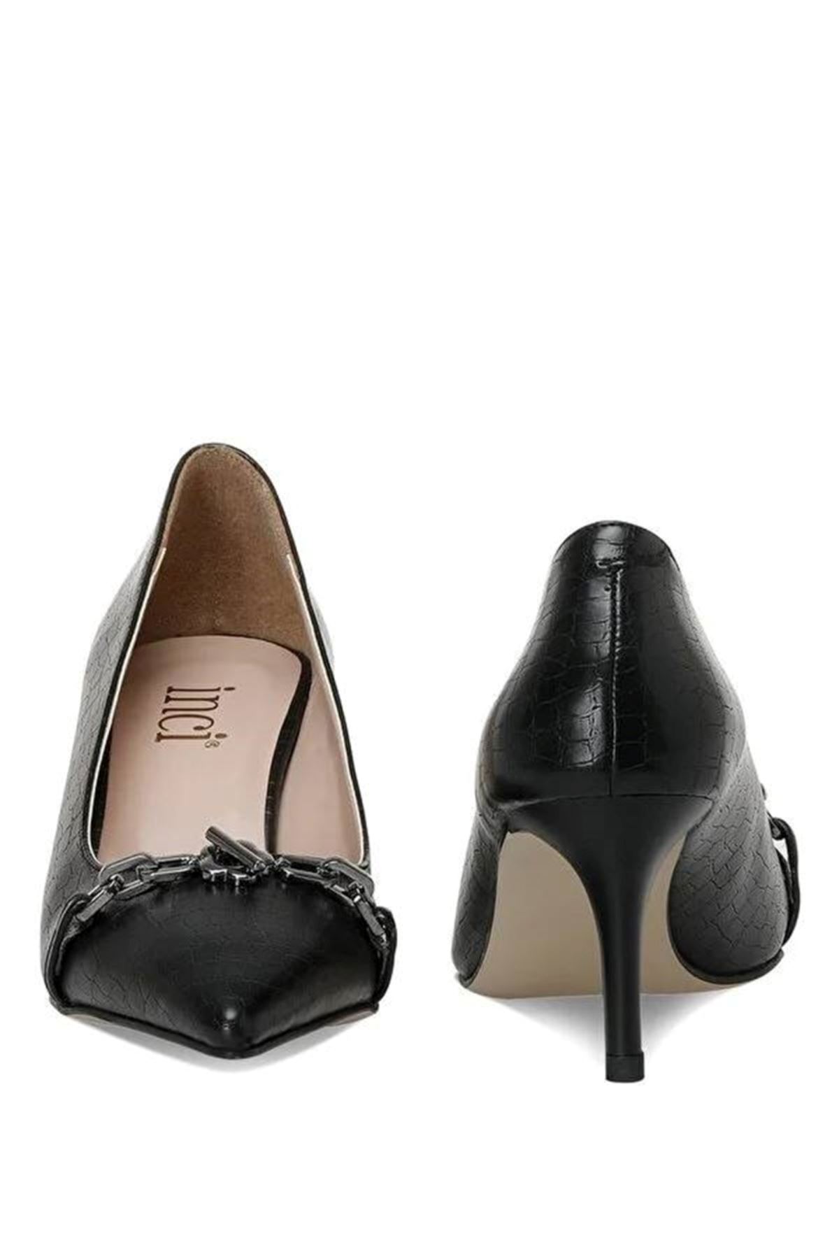AS001030164 2F Ella.K 2Pr İnci Kadın Siyah Klasik Ayakkabı - 101194320