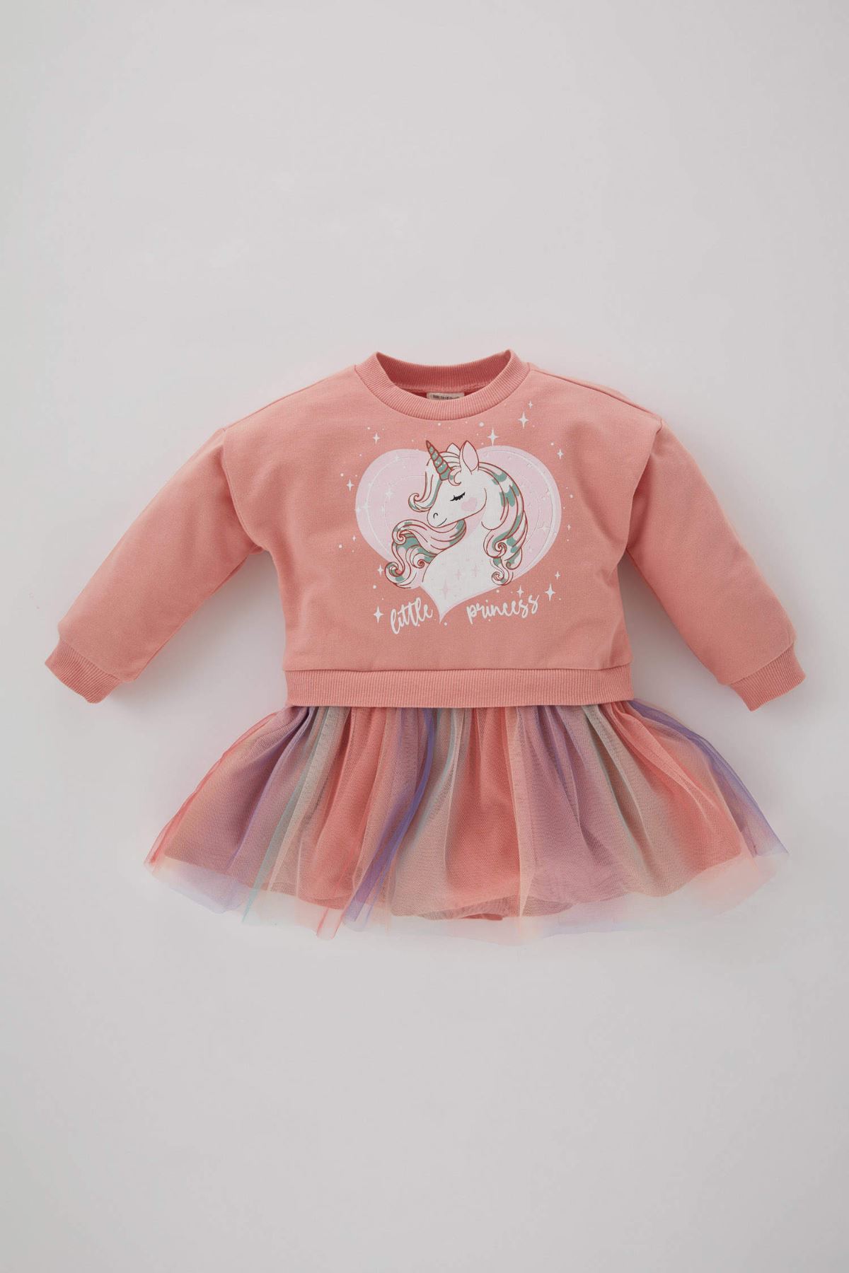 Defacto Kız Bebek Pembe Elbise - B3530A5/BR128